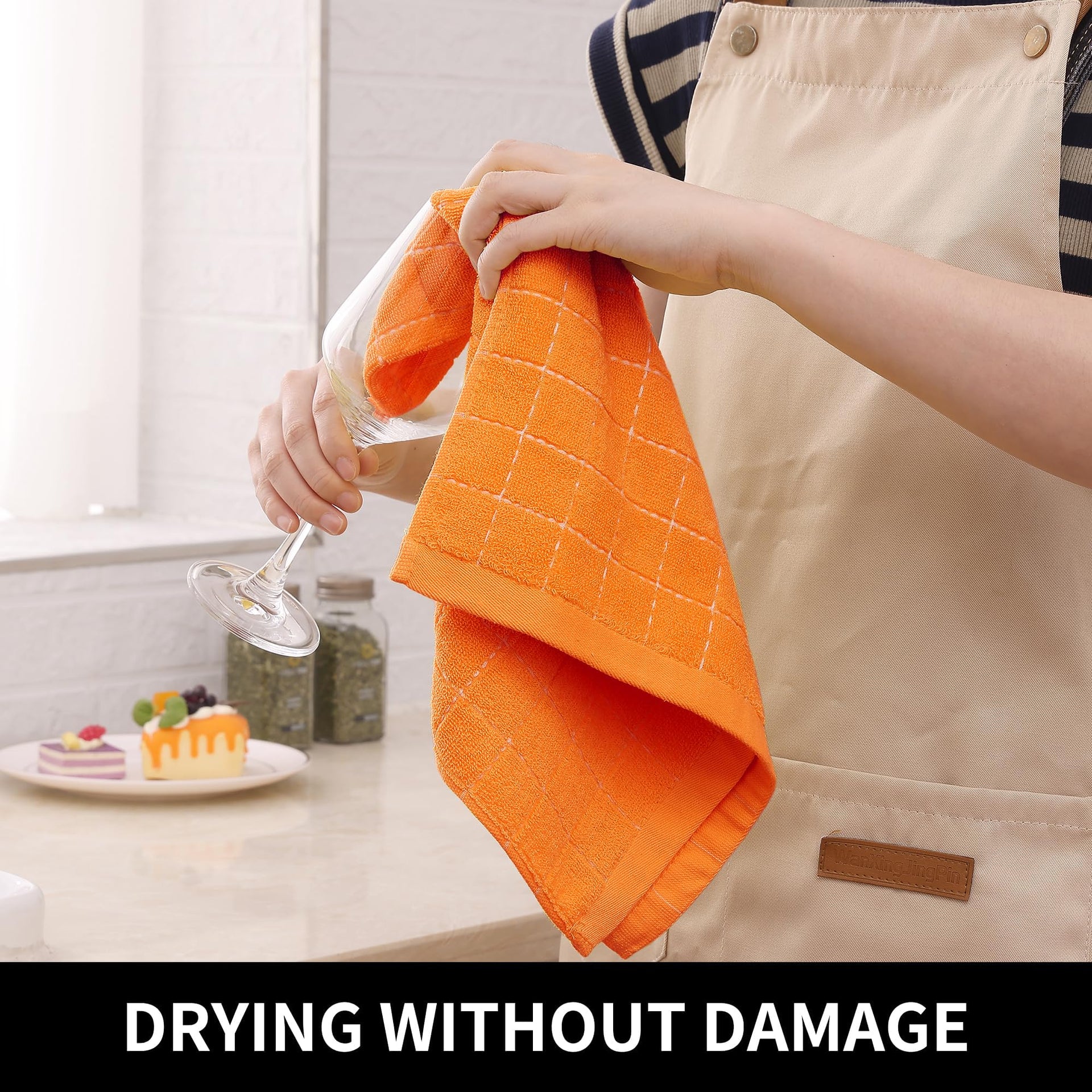 100% Cotton Terry Kitchen Towels (6 Count)