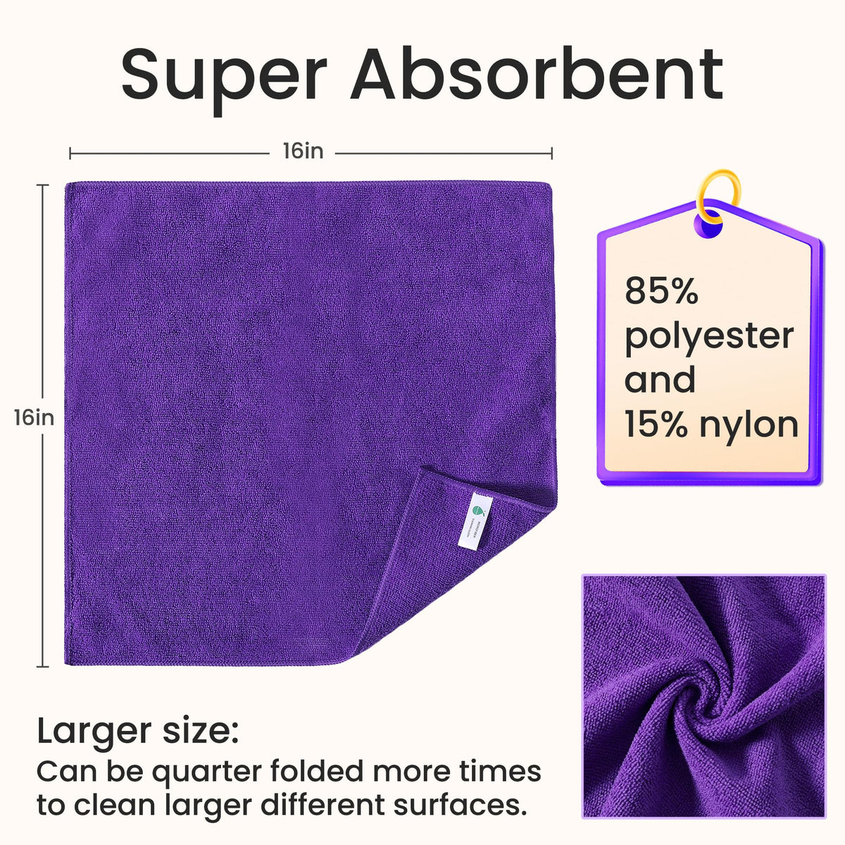 Microfiber Cleaning Cloths (12 Count)