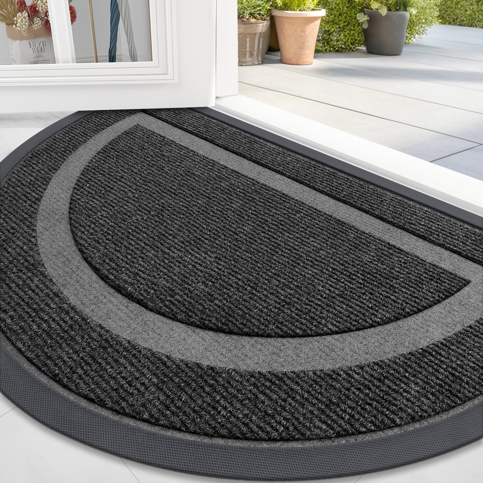 Half Circle Front Door Mat Outside 59x34 All