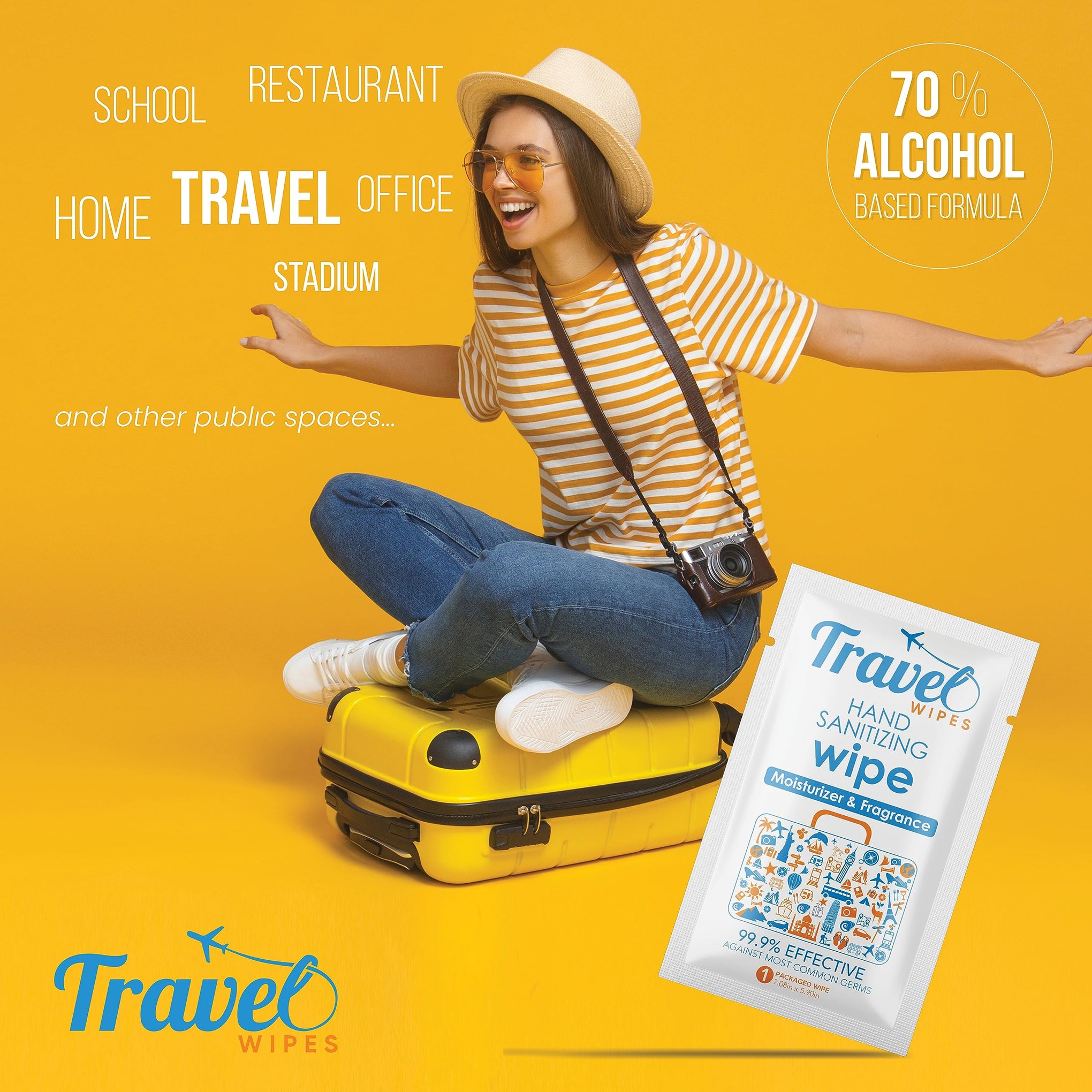 Hand Sanitizing Travel Wipes (30 Count)