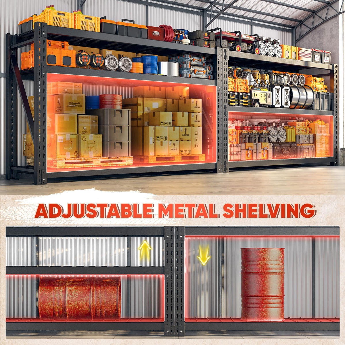 7050LBS Garage Shelving Heavy Duty (2 Count)