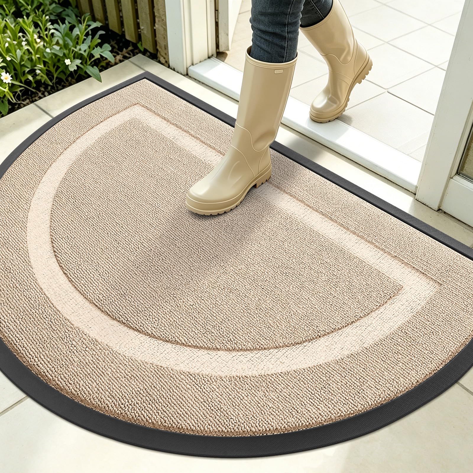Half Circle Front Door Mat Outside 35x23 All