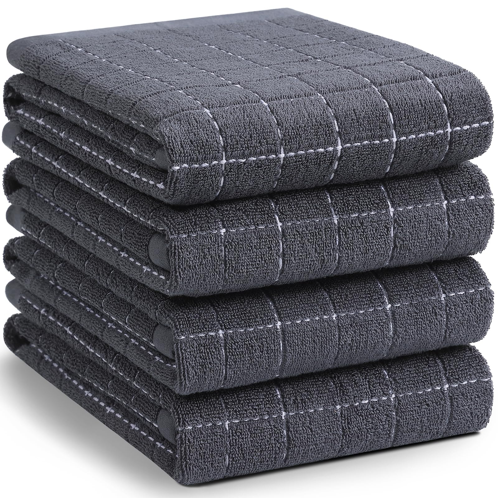 100% Cotton Terry Kitchen Towels (4 Count)