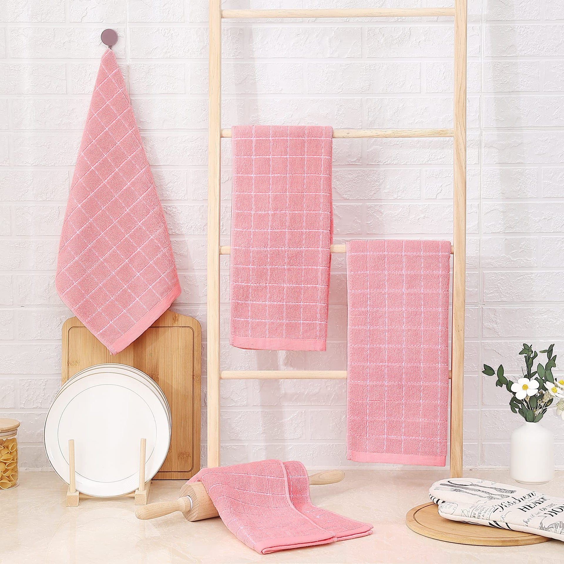 100% Cotton Terry Kitchen Towels (4 Count)