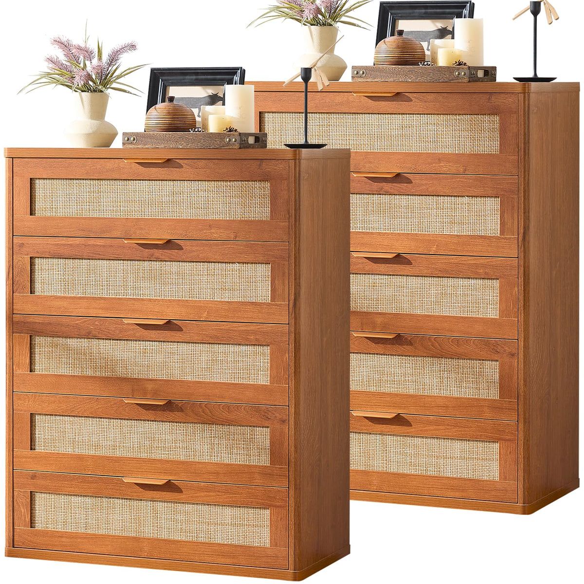 Rattan Dresser for Bedroom Set 2