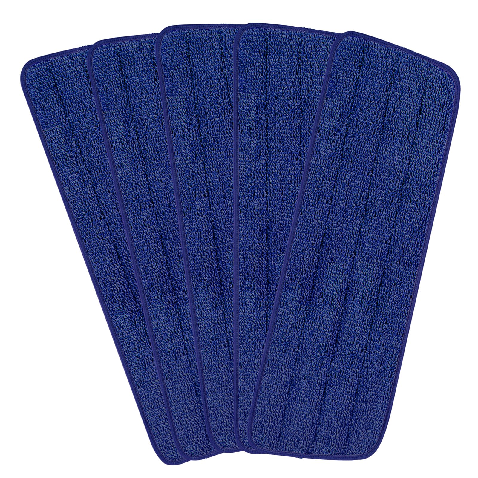 16.5 inch Reusable Mop Pads Microfiber Spray Mop Replacement Heads for Wet (5 Count)