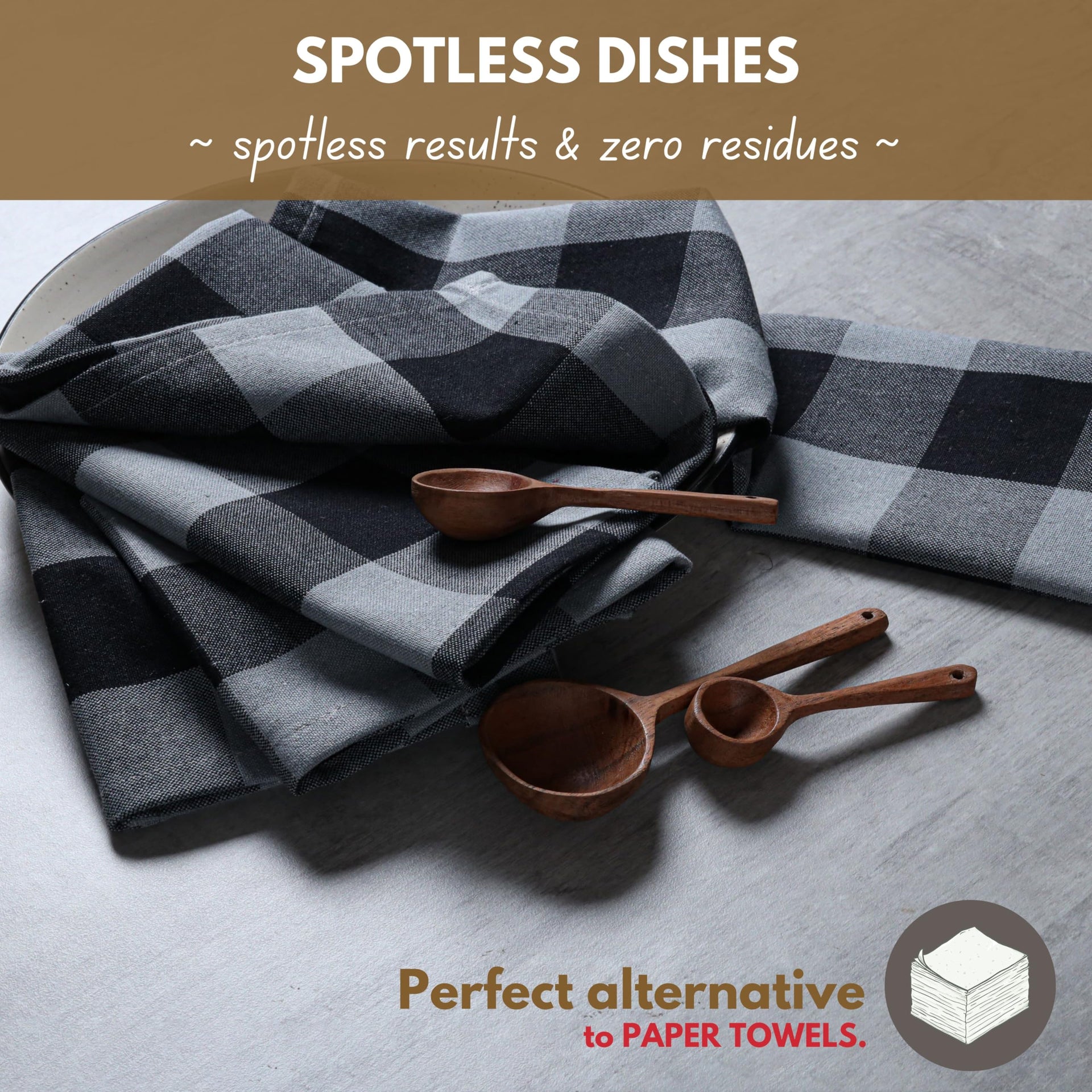 Buffalo Check Kitchen Dish Towels (4 Count)