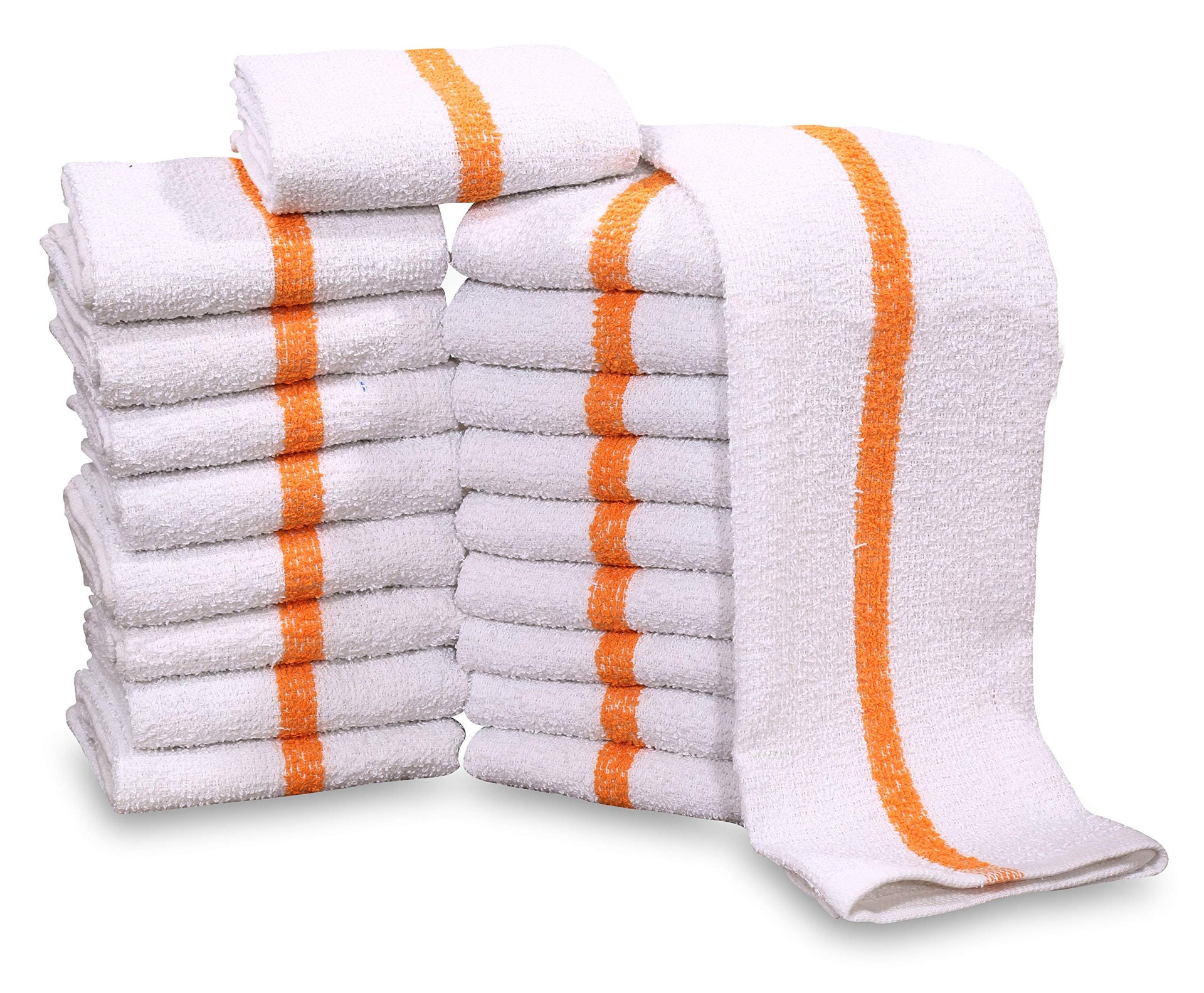 60 PC New Cotton Blend White Restaurant Bar Mops Kitchen Towels (60 Count)