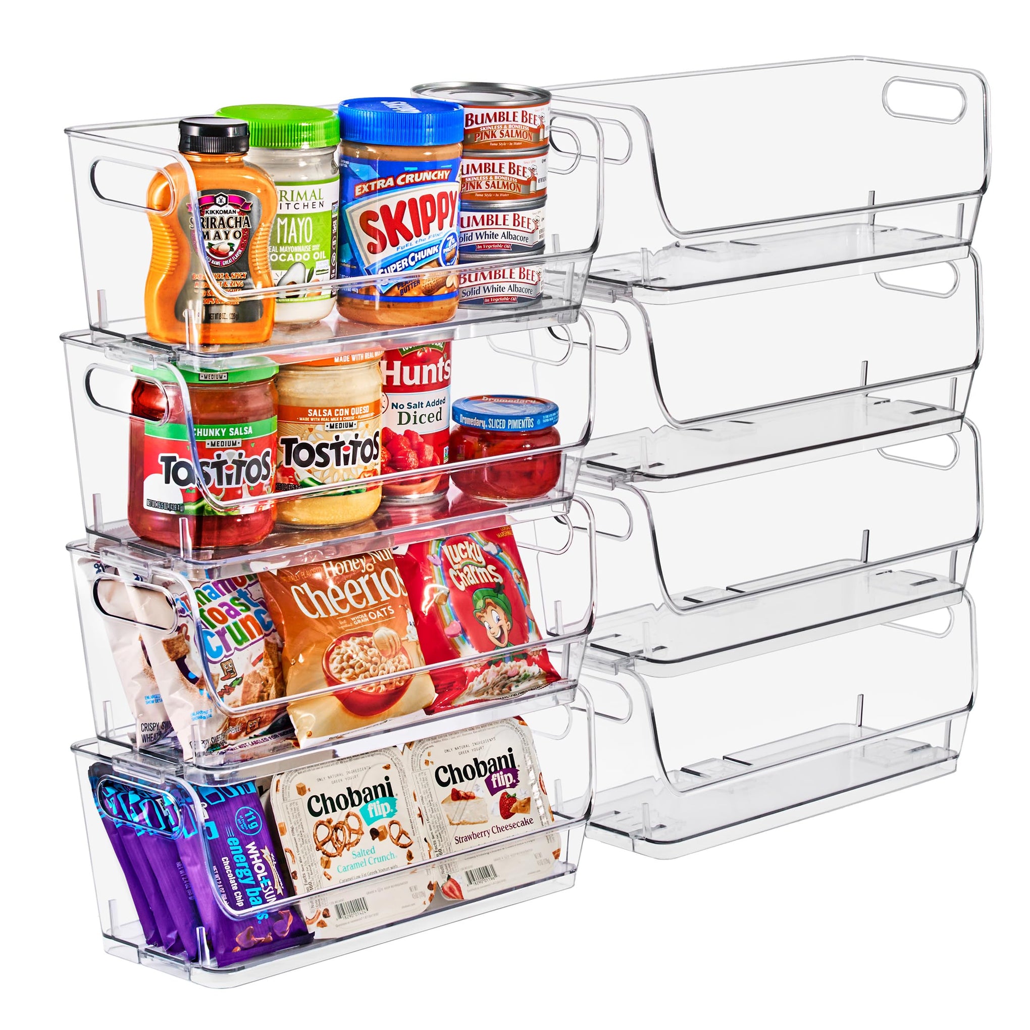 Stackable Storage Bins Open Front (8 Count)