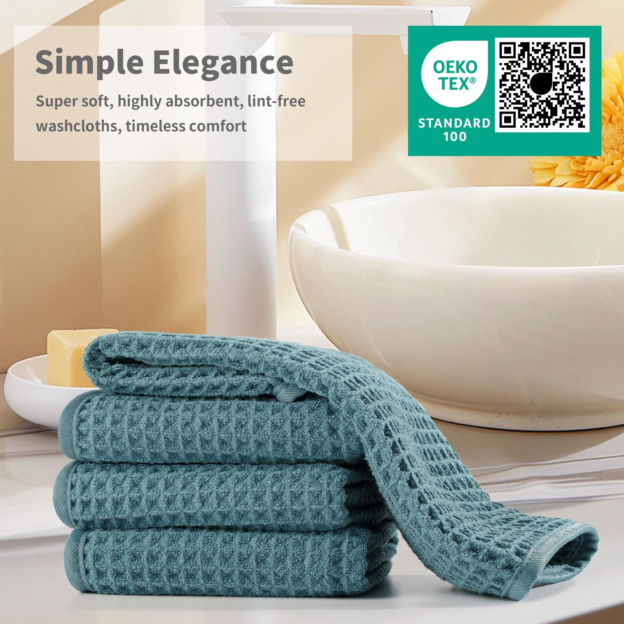 ber Waffle Face Towels (2 Count)