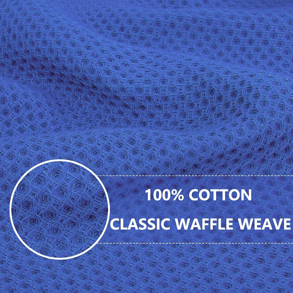 100% Cotton Waffle Weave Kitchen Dish Cloths 24 (24 Count)