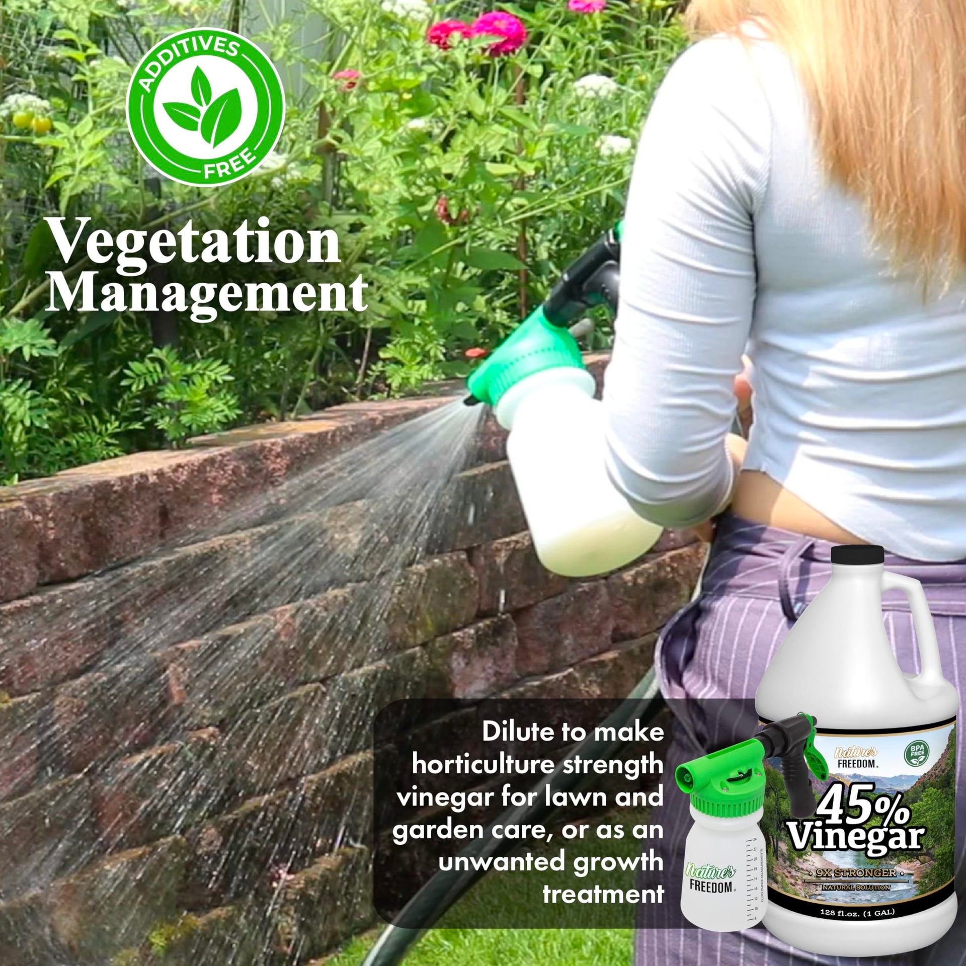 45% Concentrated Vinegar with Hose End Sprayer (128 Fl Oz)