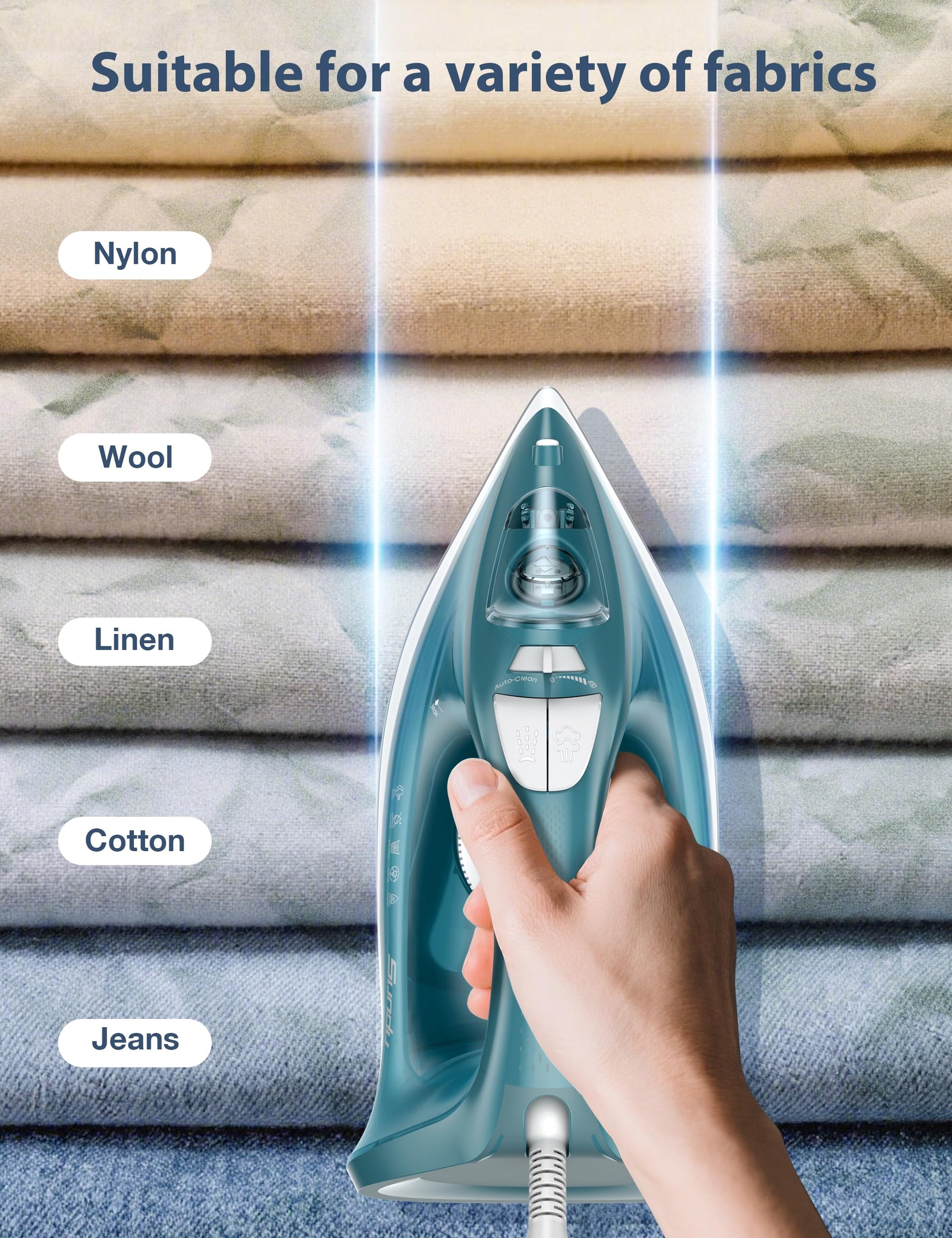 1500W Steam Iron for Clothes