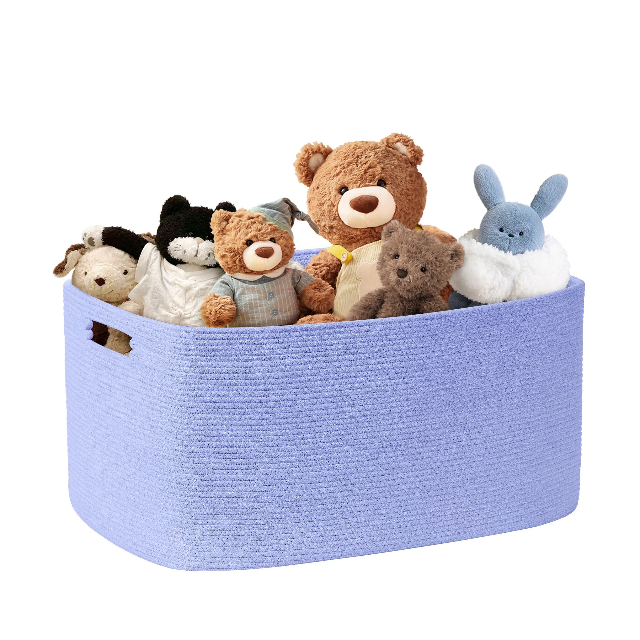 72L Large Woven Laundry Basket Hamper with Handles
