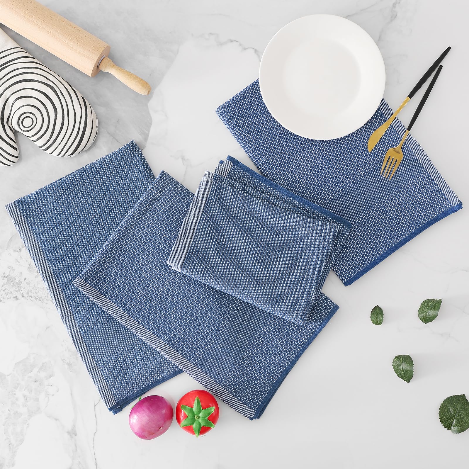380 GSM Cotton Premium Kitchen Towels 8 Pack (8 Count)