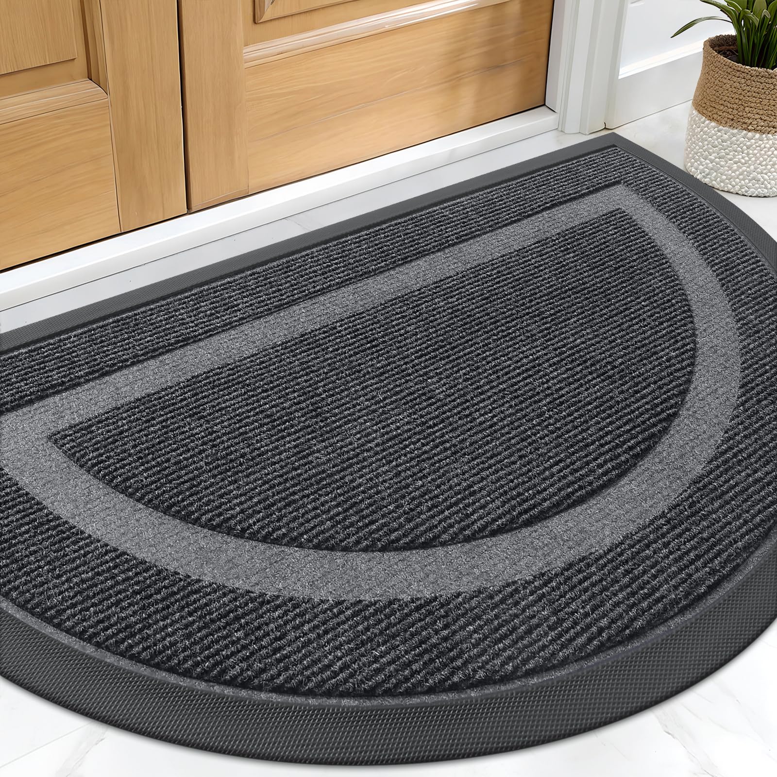 Half Circle Front Door Mat Outside 29.5x17 All