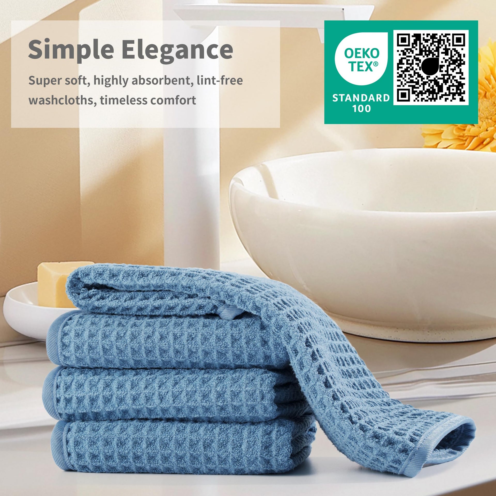 ber Waffle Face Towels (2 Count)
