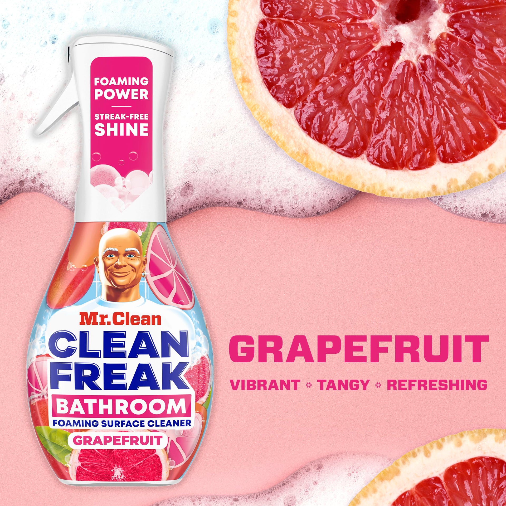 Clean Freak Foaming Bathroom Surface Cleaner Multi (64 Fl Oz)