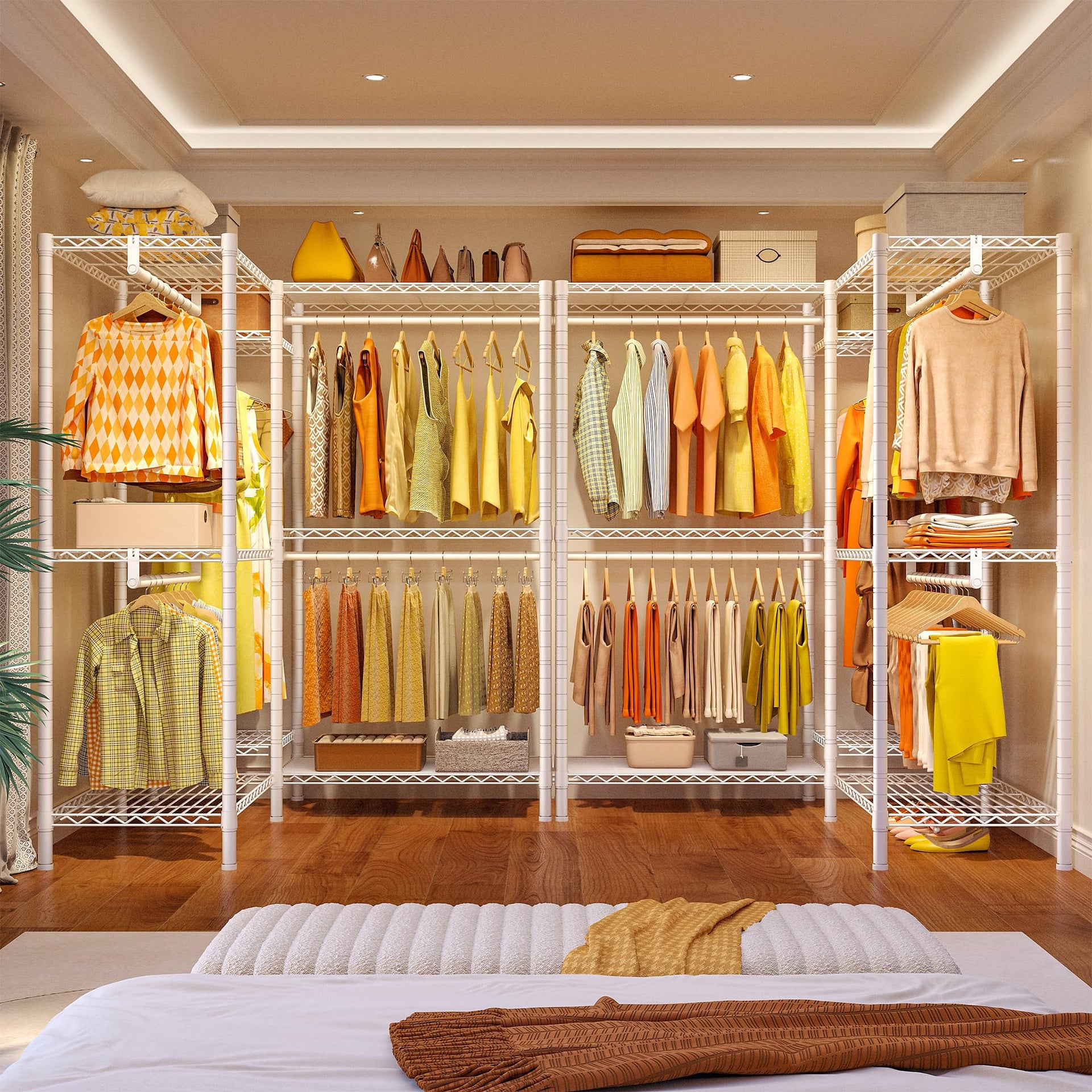 Clothes Rack Clothing Racks for Hanging Clothes Heavy Duty