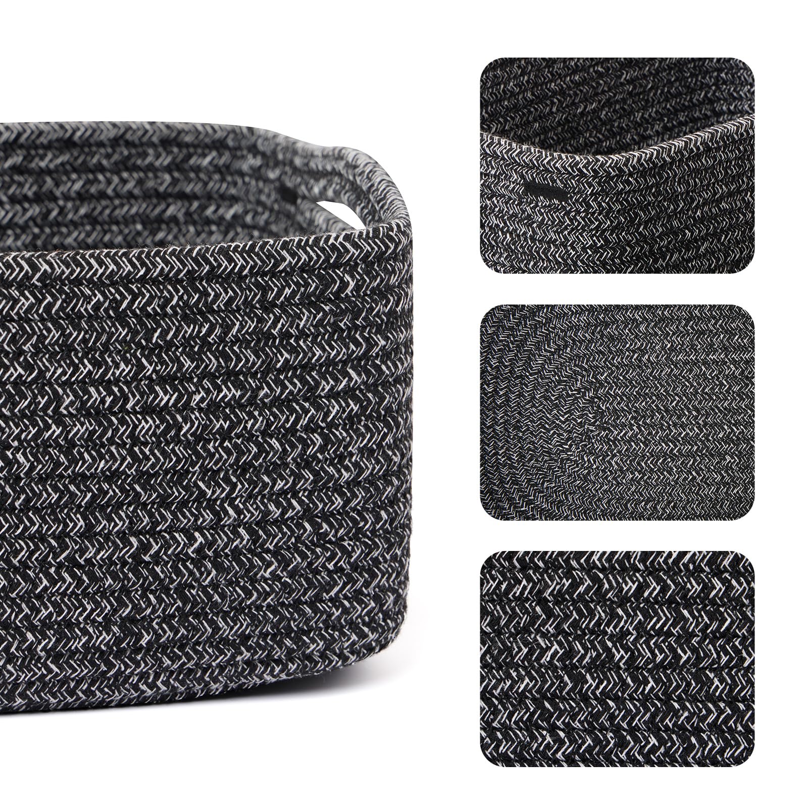 Small Storage Baskets for Organizing (4 Count)