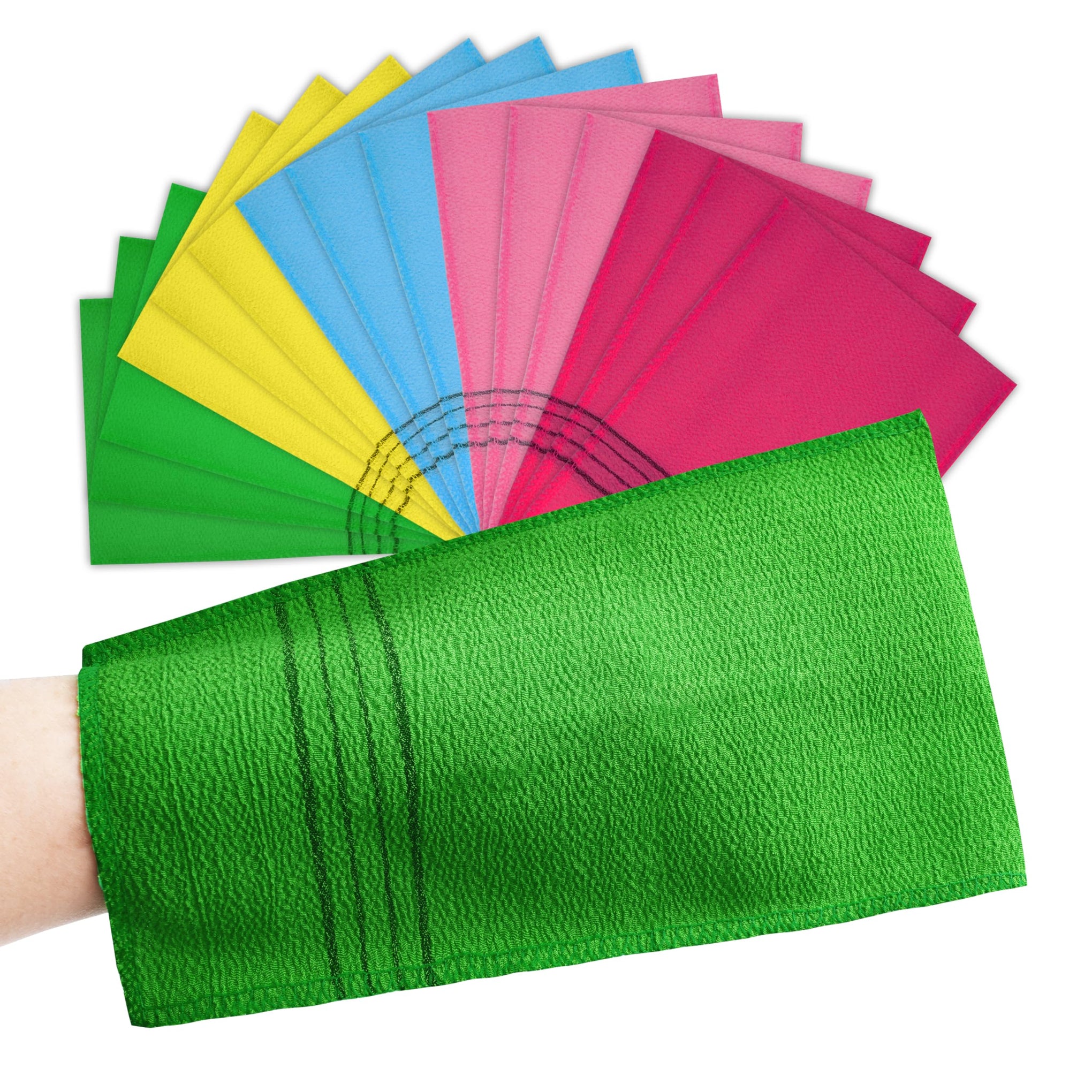 15 Pcs Korean Exfoliating Mitt (15 Count)