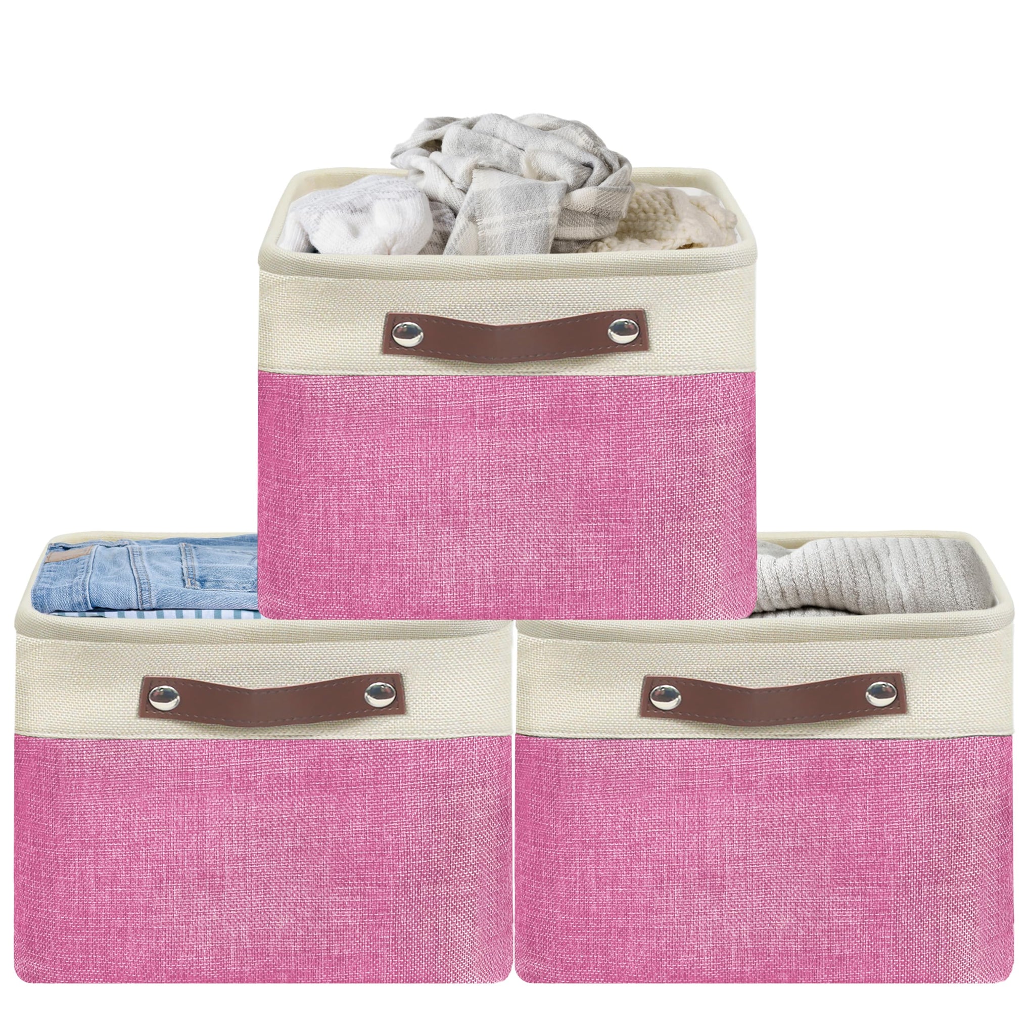 15" x 11" Large Fabric Storage Bin (3 Count)