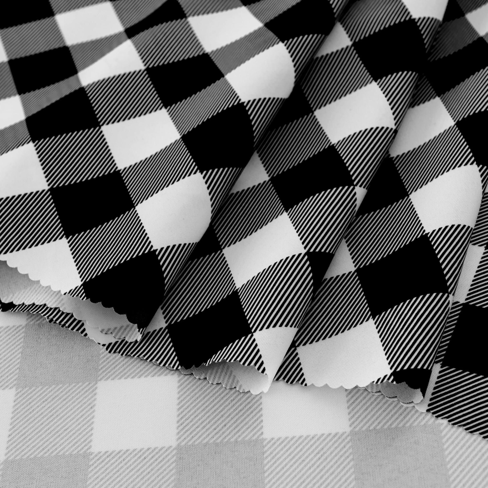 Waterproof Plaid Tablecloth Fabric