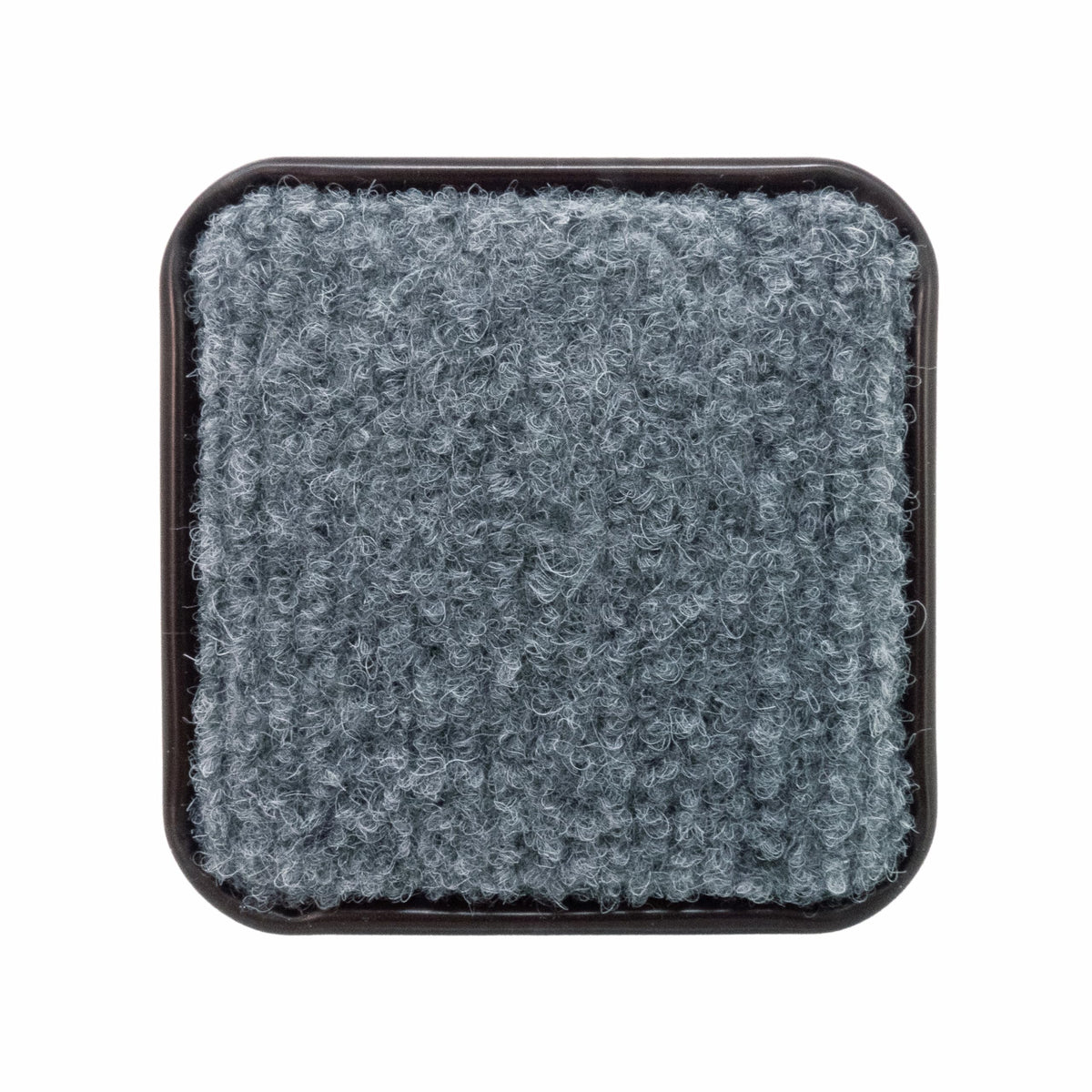 2-1/2" Square Reusable Carpet Bottom Furniture Caster Cups for Office Chairs, Desks, and Carts, Furniture Wheel Caster Cups for Carpet and Hardwood Surfaces, 12-Pack, Brown/Gray (12 Count)