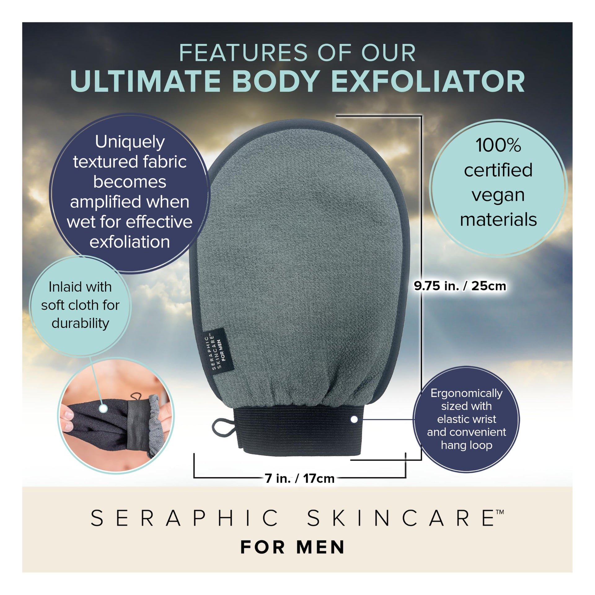 Ultimate Exfoliating Mitt for Body Exfoliating Glove