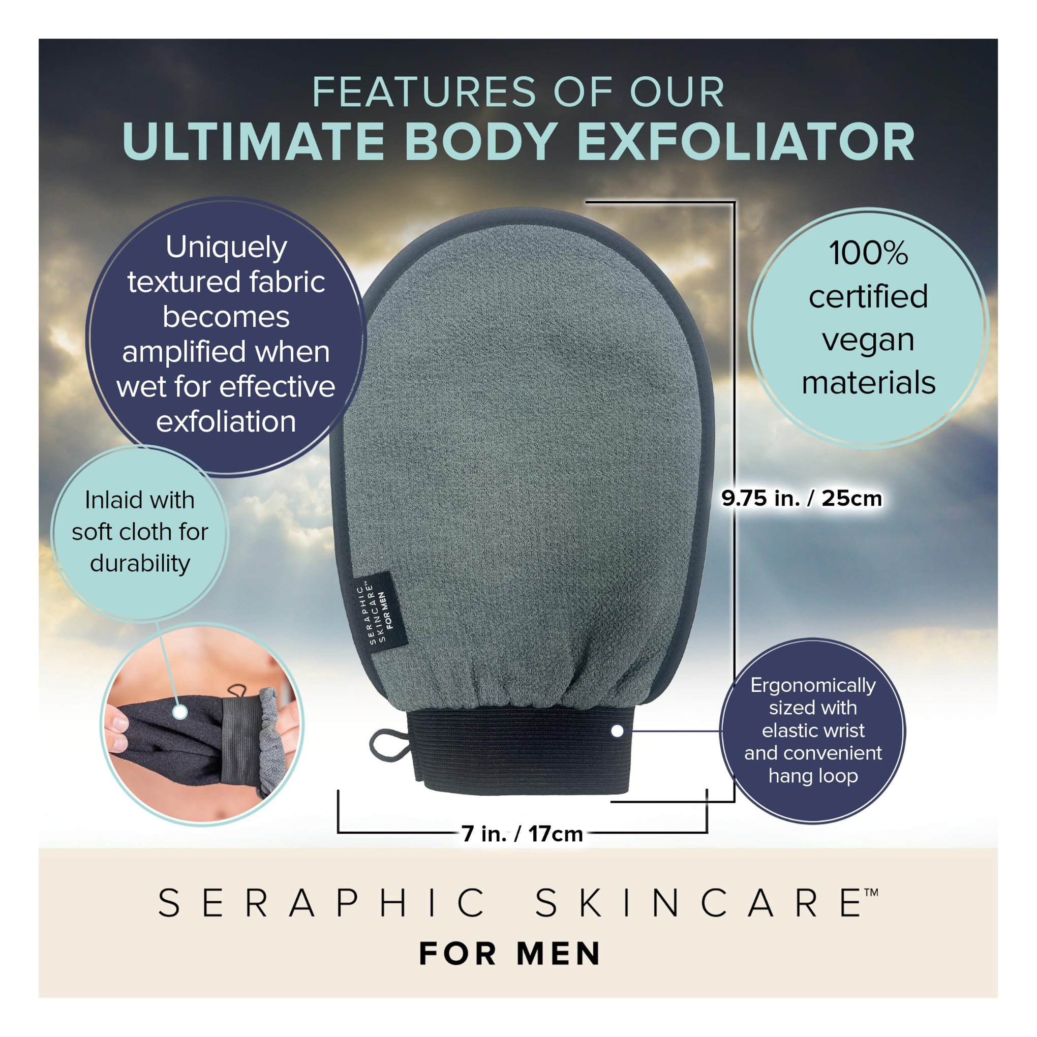 Ultimate Exfoliating Mitt for Body Exfoliating Glove