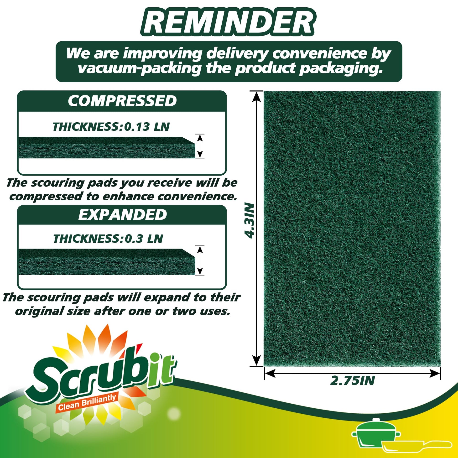 Scouring Pads (8 Ounce)
