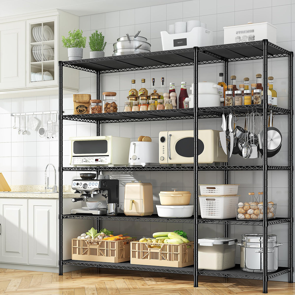 70.8H Wire Shelving Rack (2 Count)
