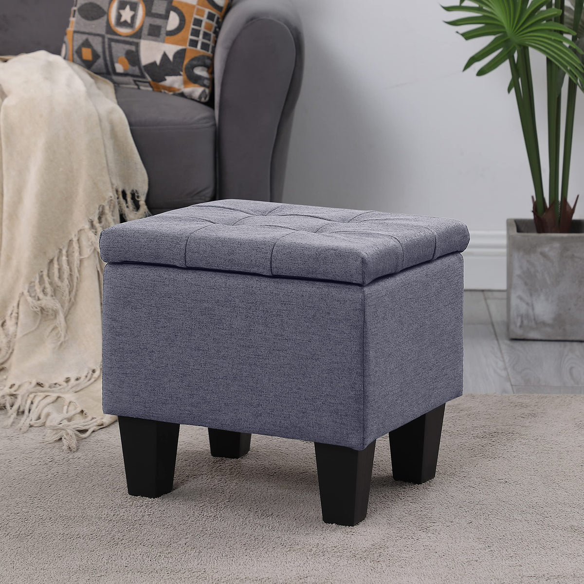 38'' Hinged Storage Ottoman w (3 Count)