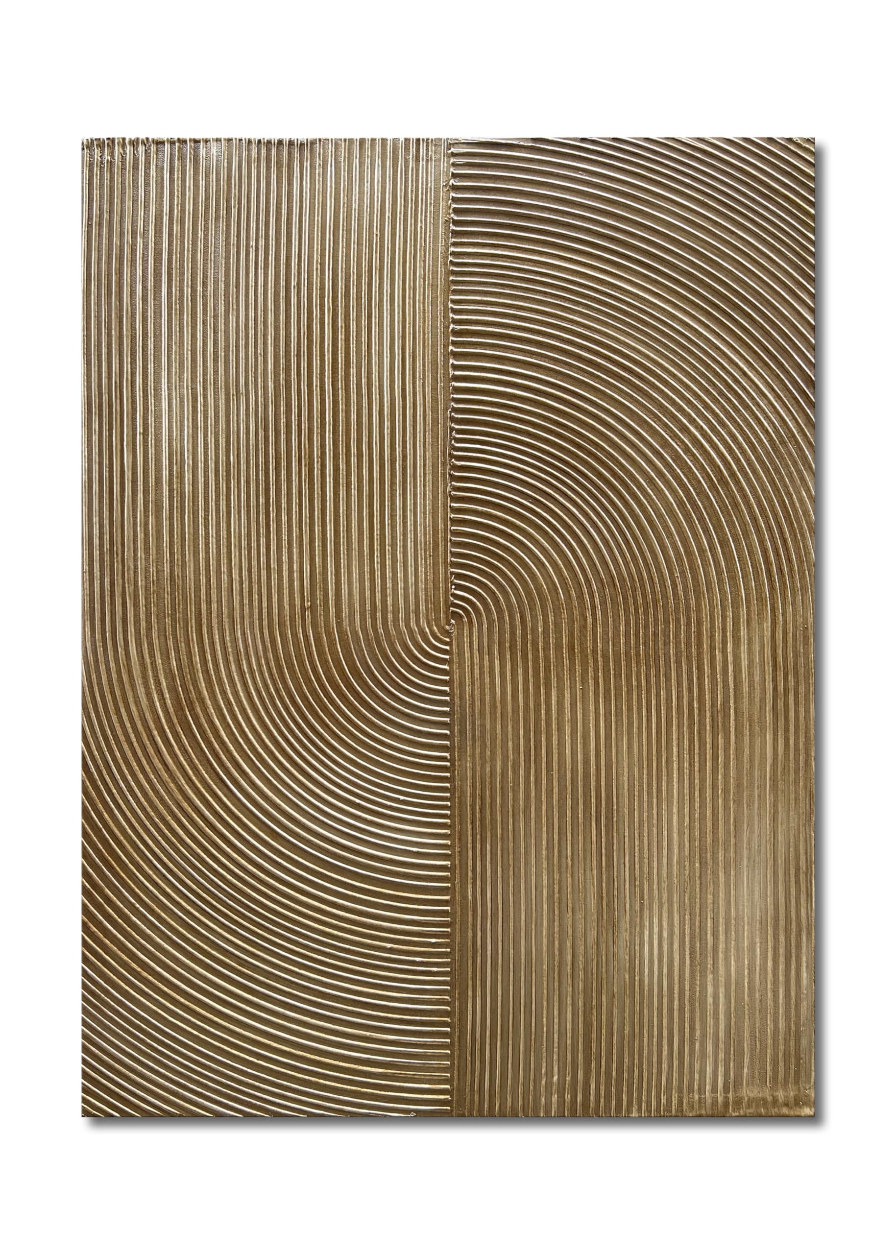 Contemporary Minimalist Gold Texture Art Oil Painting 40x28 Inch Wall Abstract Art Painting Office Home Wall Decoration