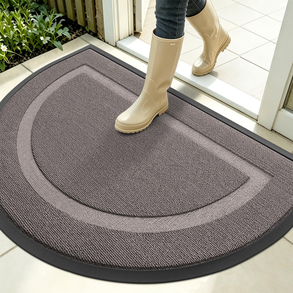 Half Circle Front Door Mat Outside 35x23 All