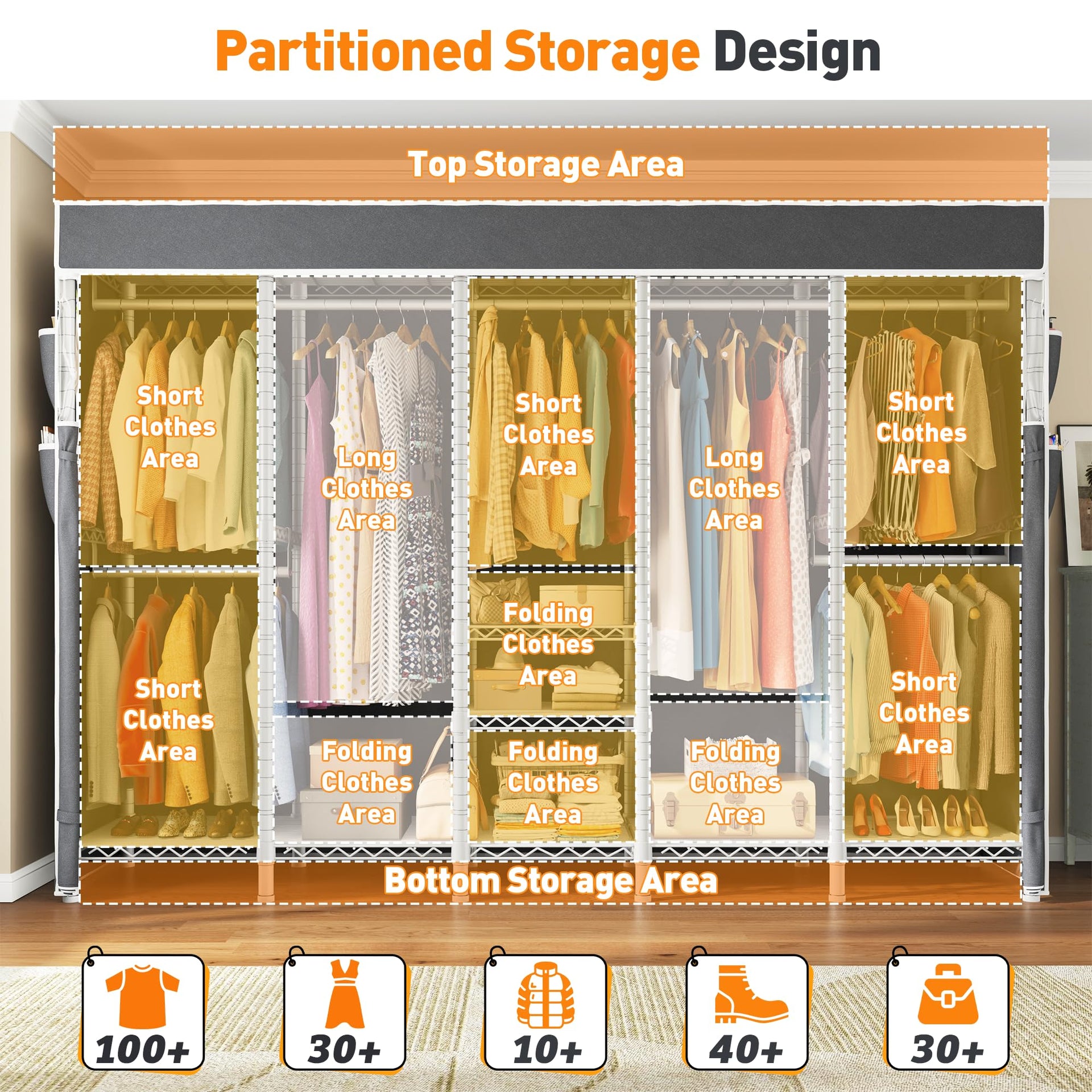 Clothes Rack with Cover