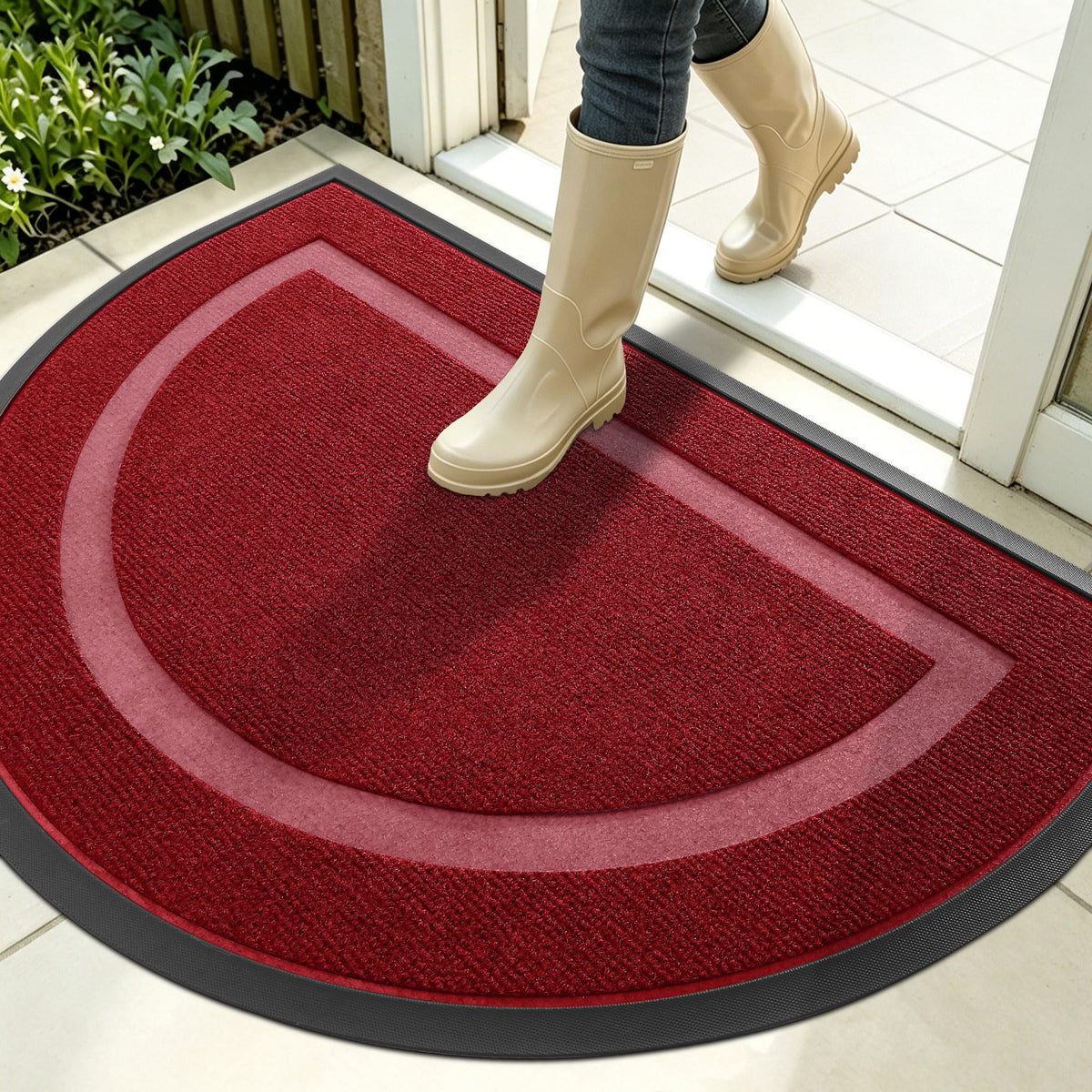 Half Circle Front Door Mat Outside 35x23 All