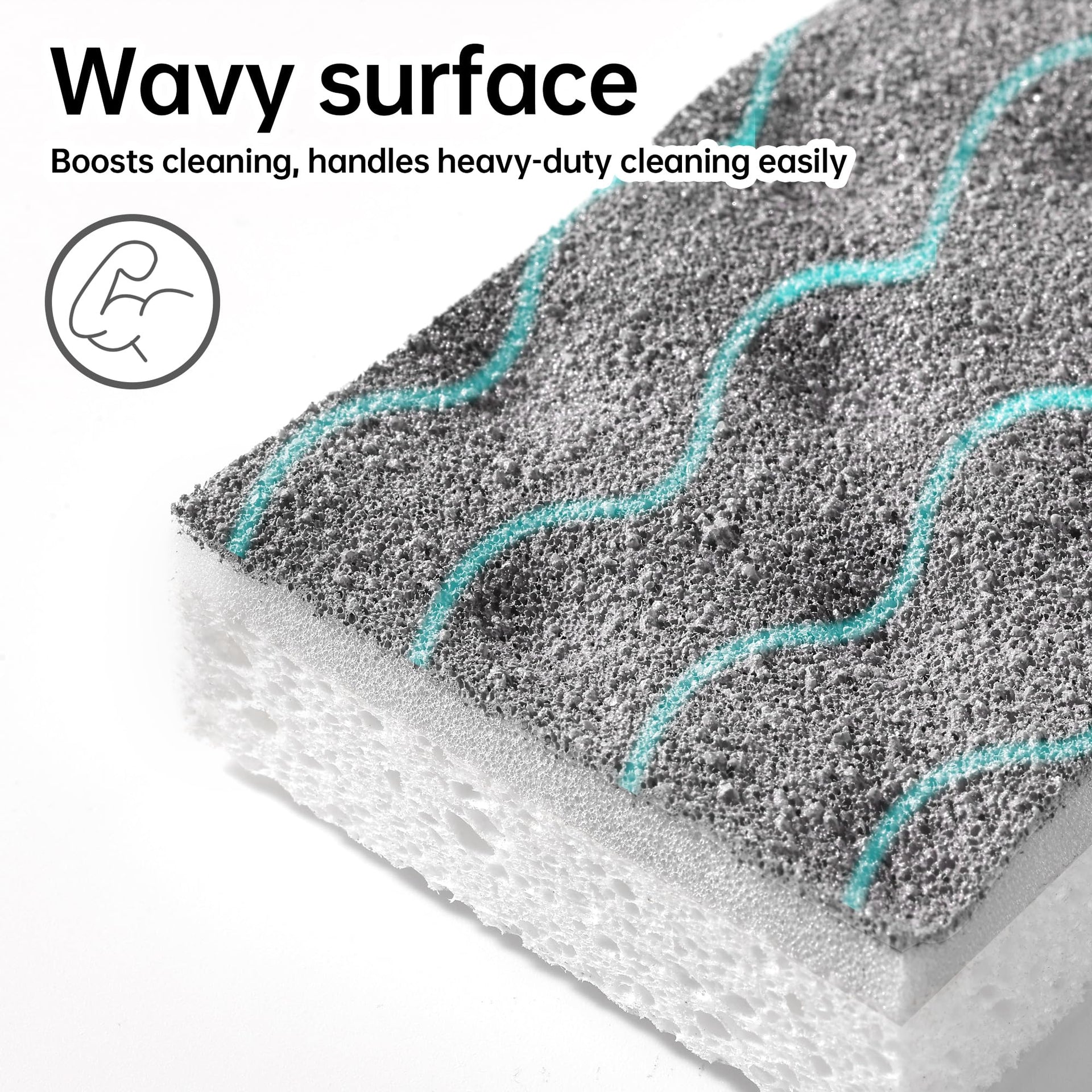 Textured Clean Sponges (12 Count)