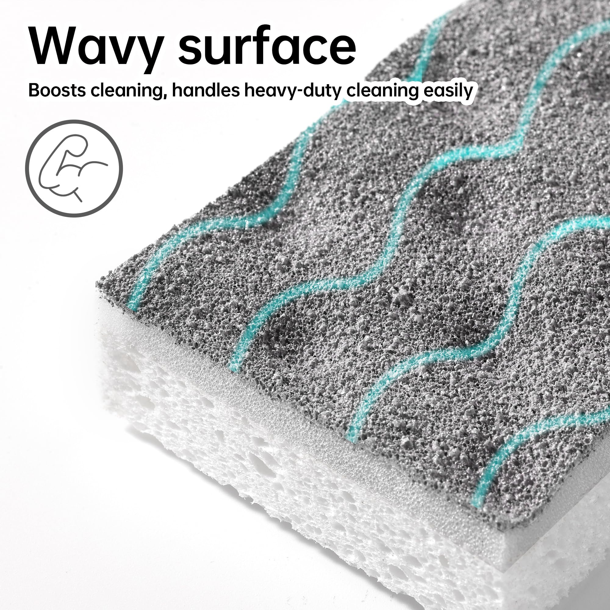 Textured Clean Sponges (12 Count)