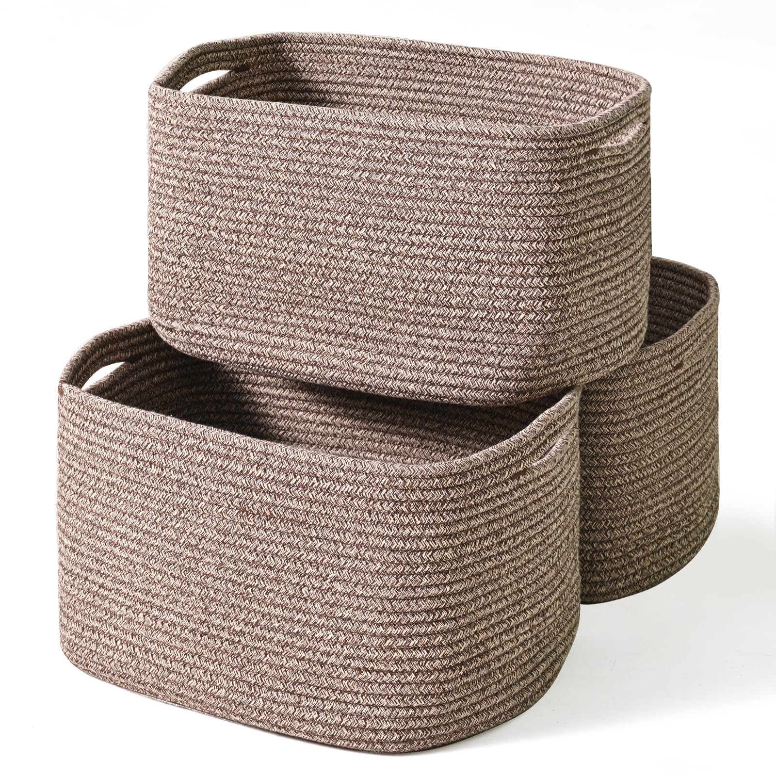 Storage Baskets for Organizing Shelves (3 Count)