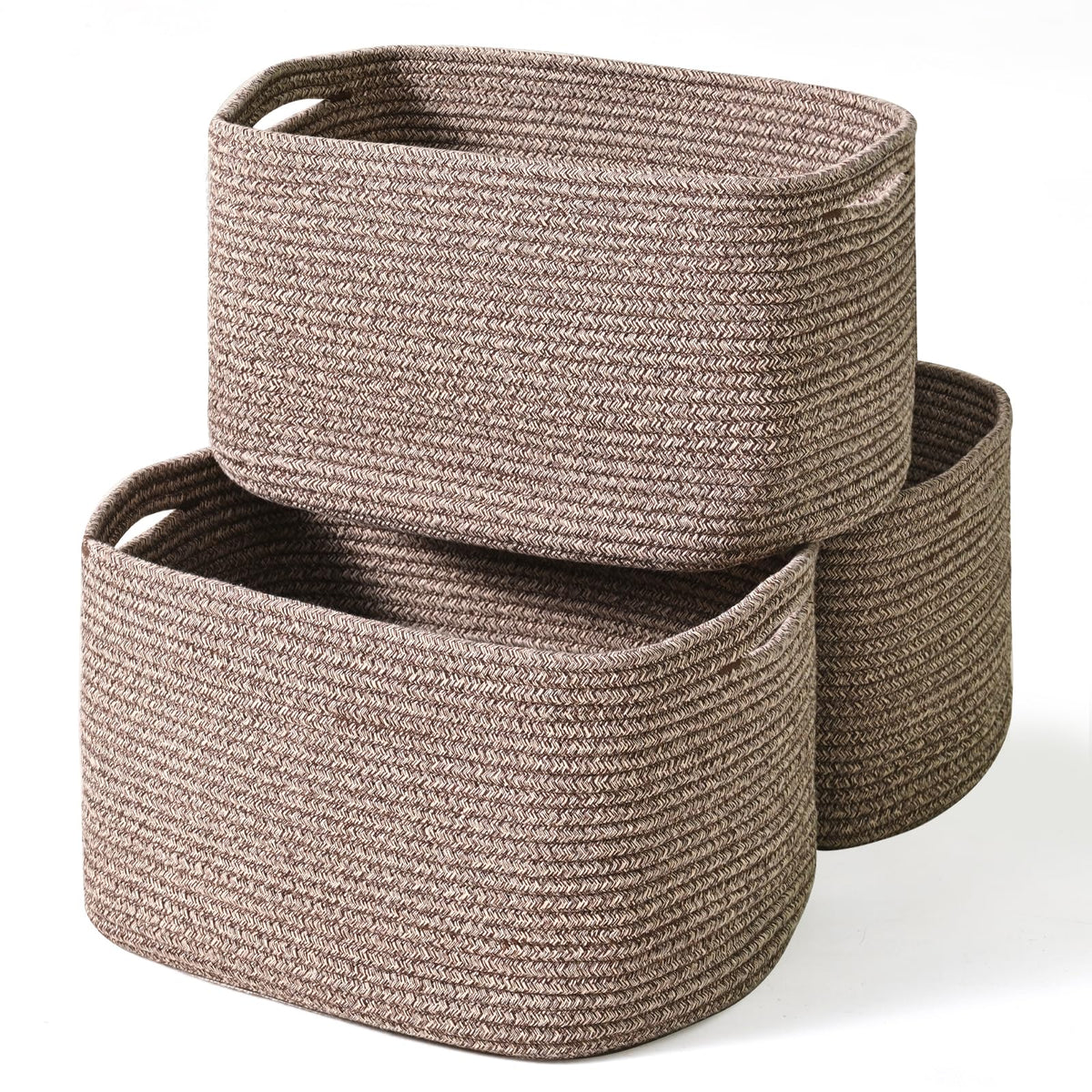 Storage Baskets for Organizing Shelves (3 Count)
