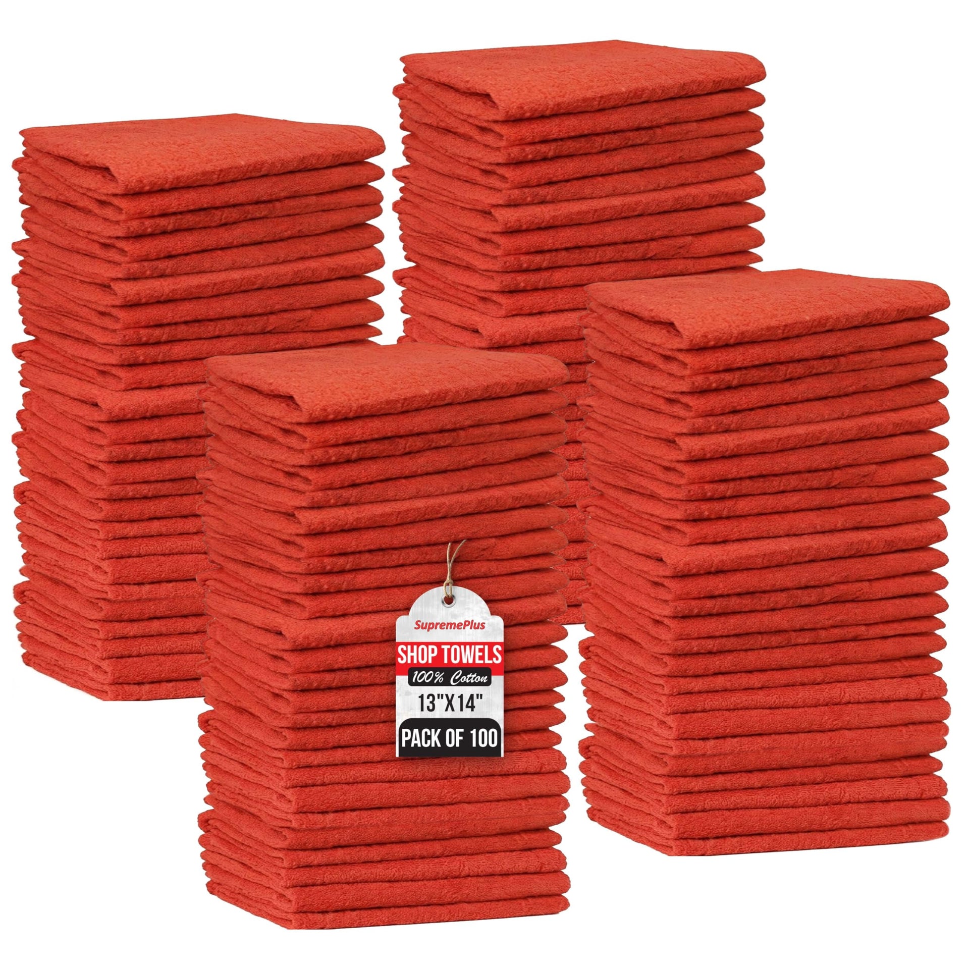 Premium Shop Towels Bulk (100 Count) - ModHome Supplies