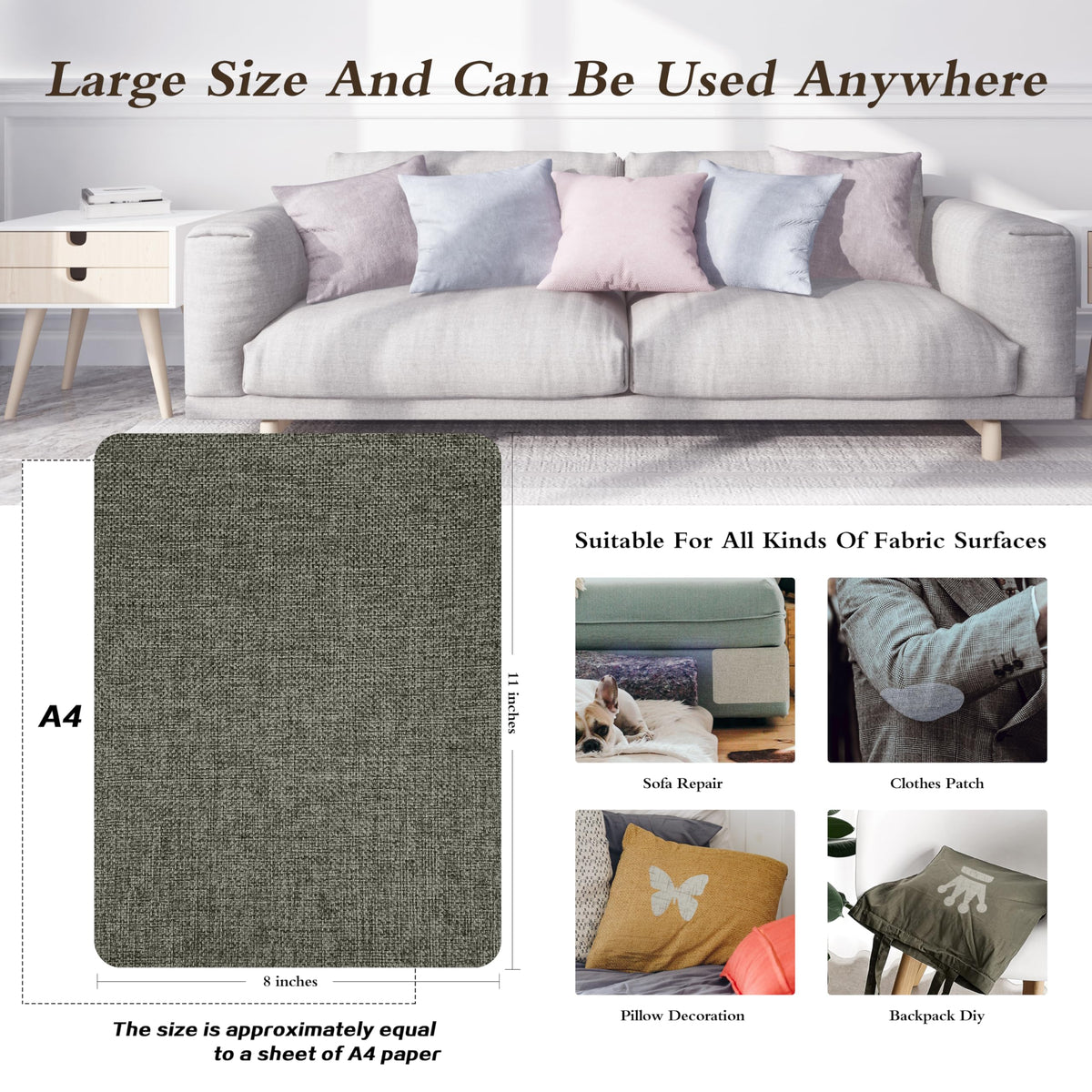 Coarse Linen Repair Patches