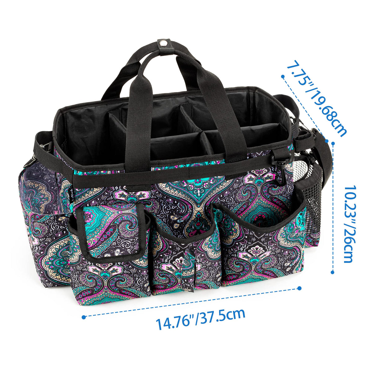 Large Wearable Cleaning Caddy Bag with Detachable Divider