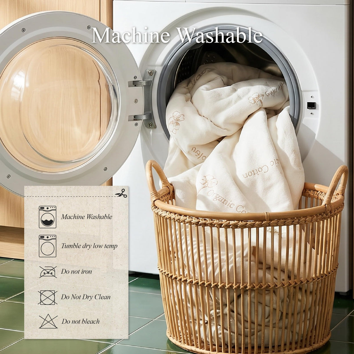 Organic Cotton Surface Waterproof Mattress Protector King Size