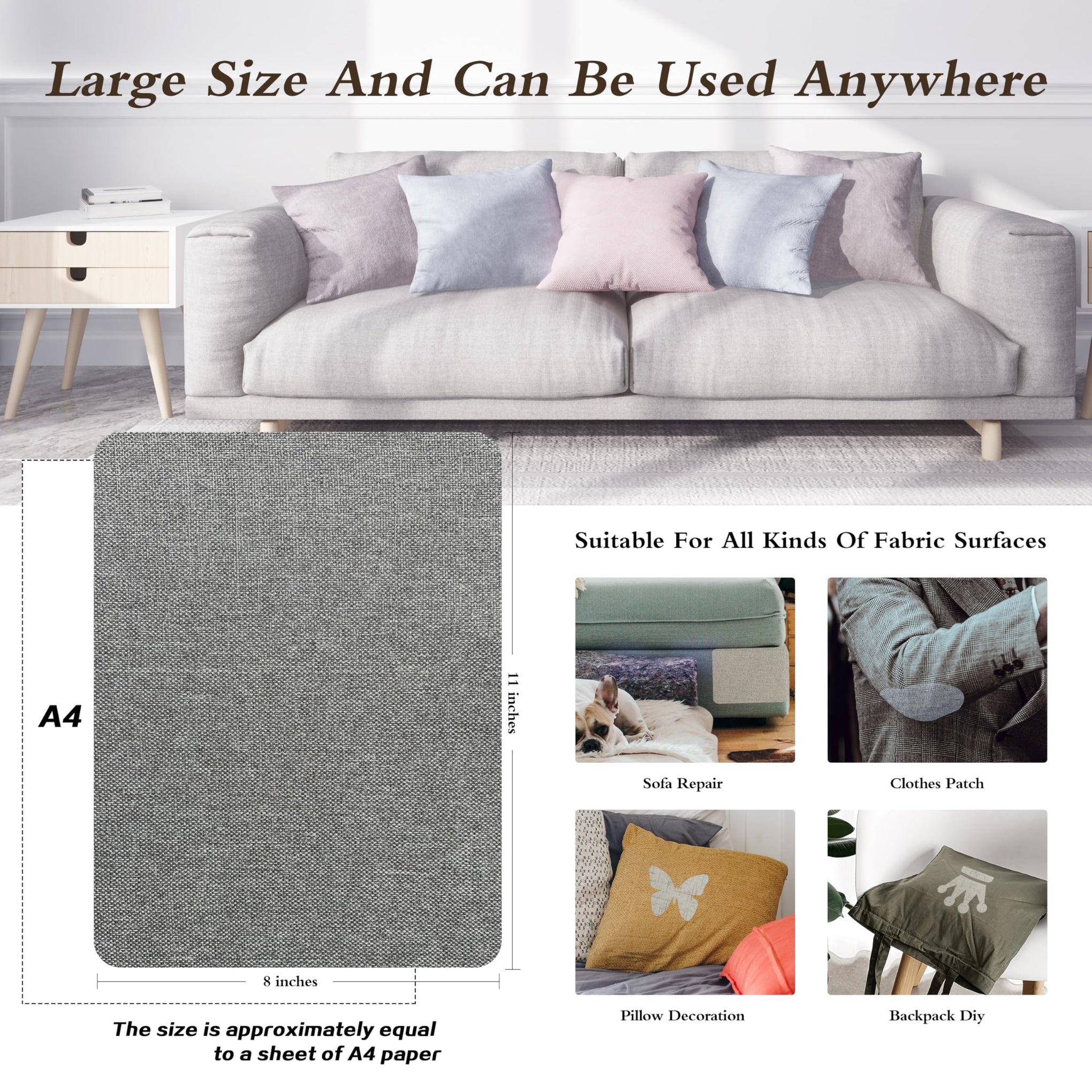 Coarse Linen Repair Patches