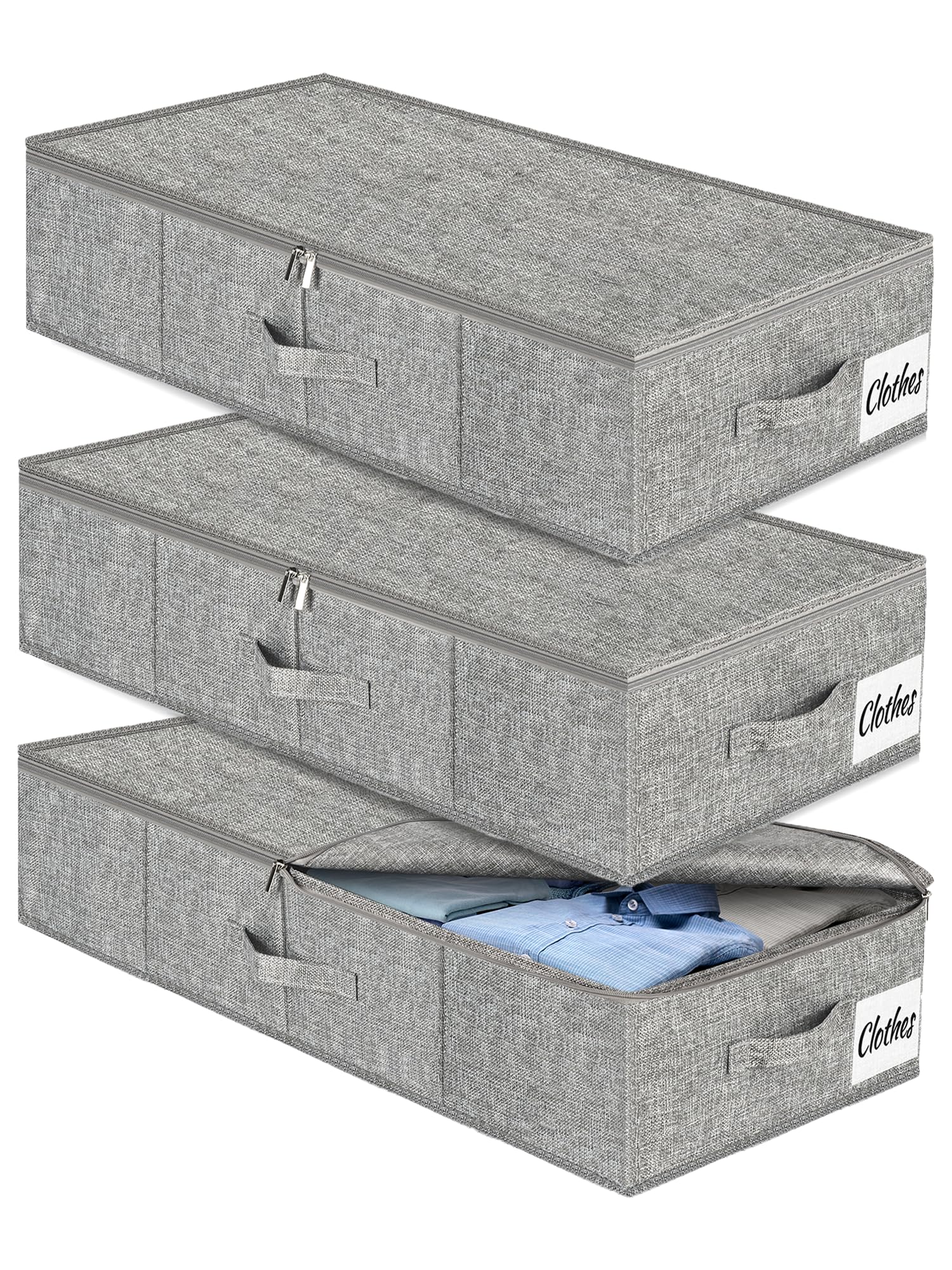 Under Bed Storage Container Bin 3 Pack (3 Count)