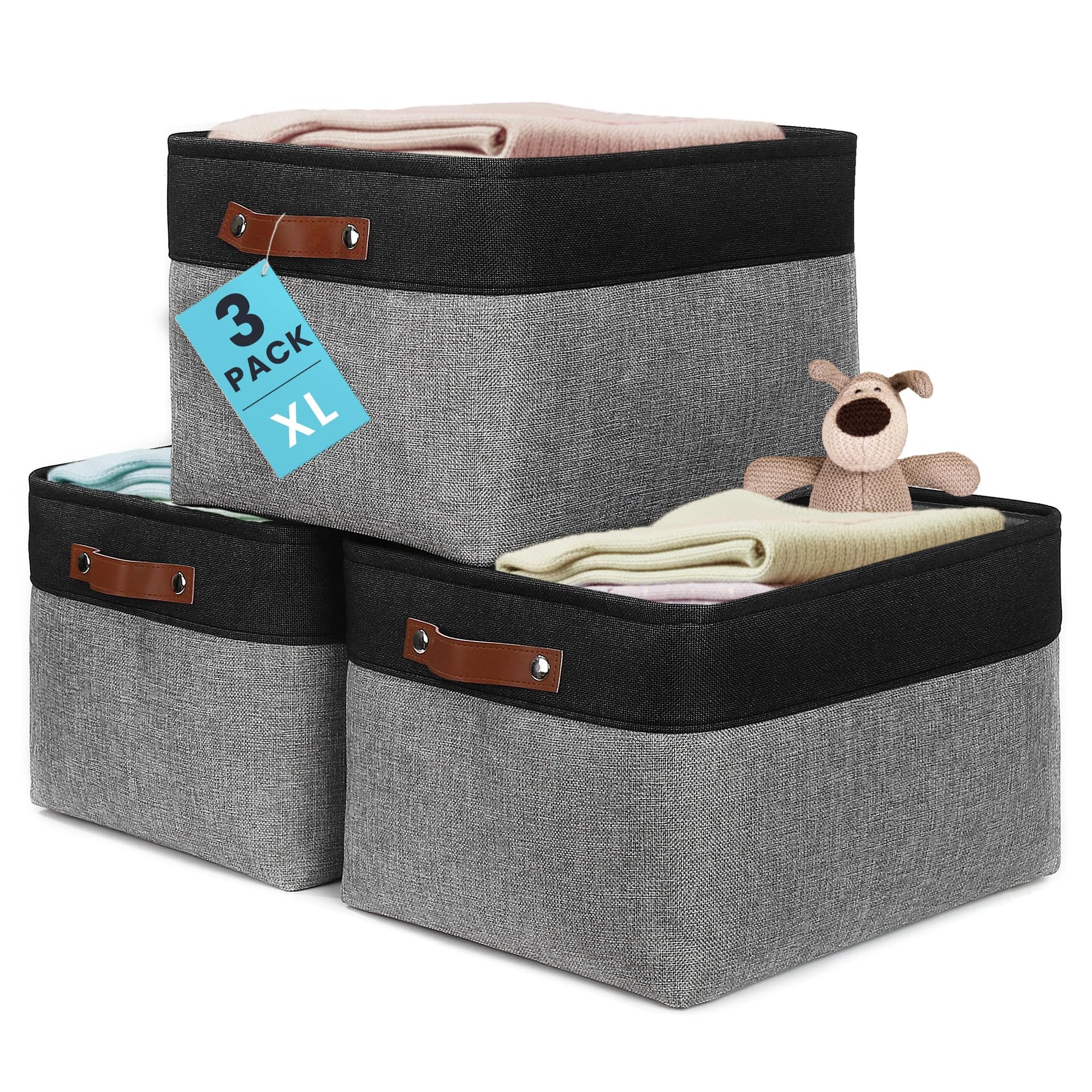 16x12.5in Storage Baskets (3 Count)