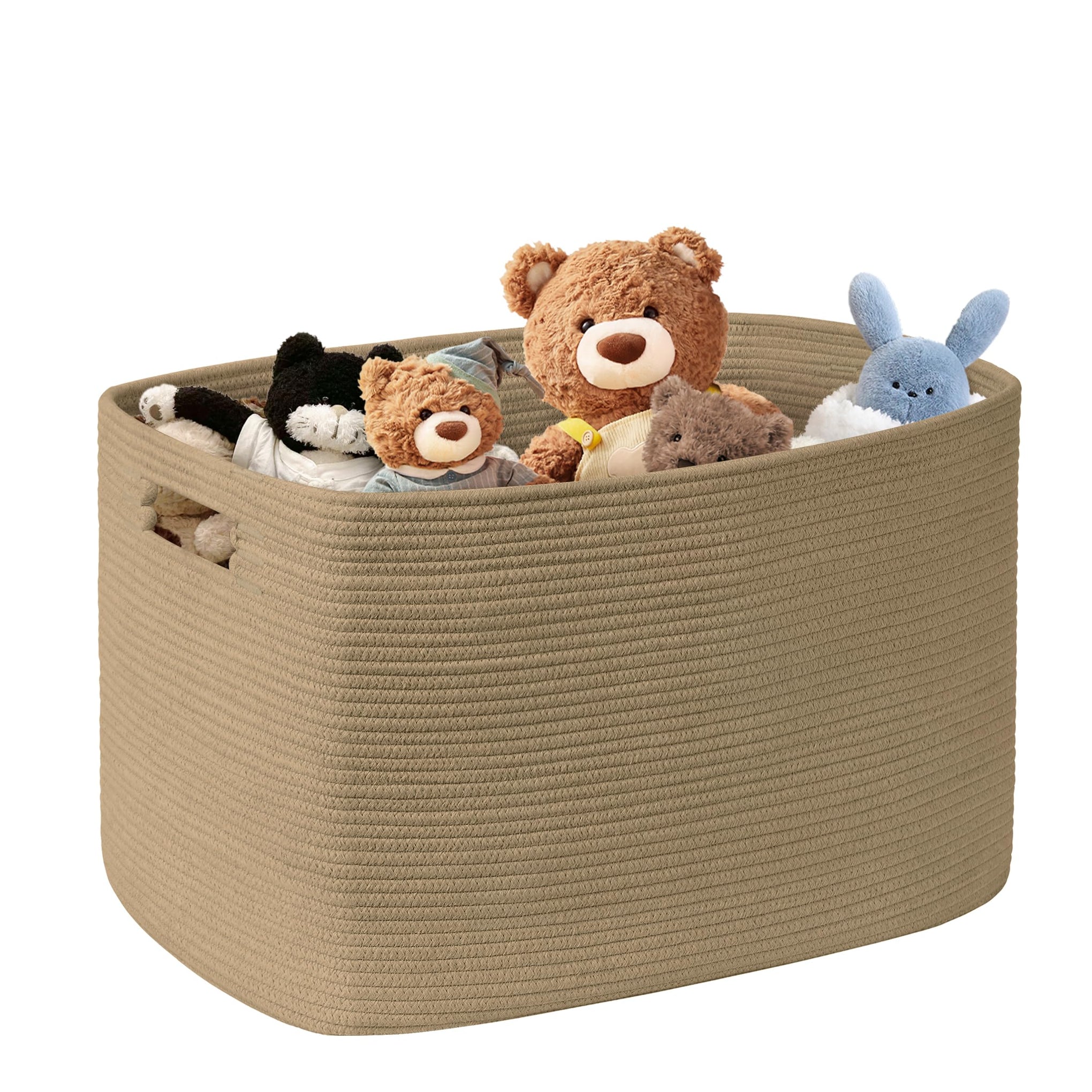 100L Extra Large Woven Laundry Basket Hamper with Handles