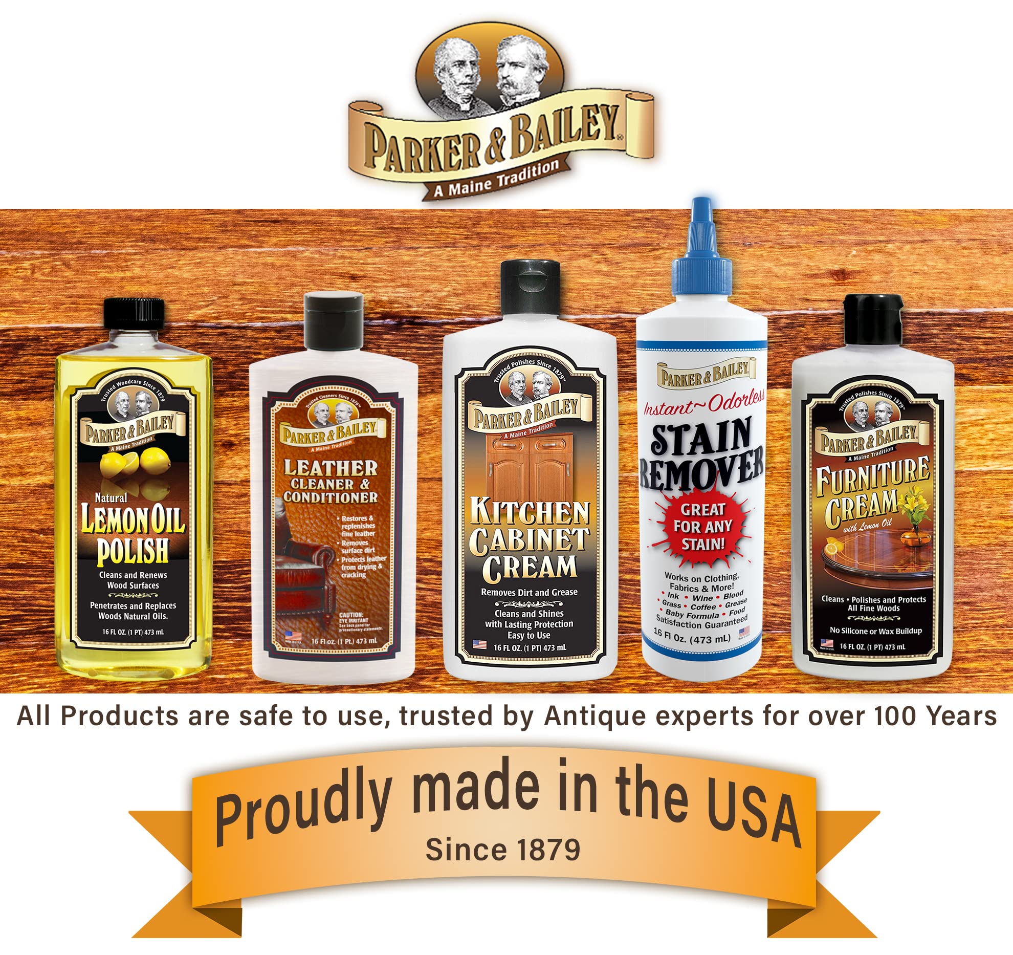 Parker and Bailey Kitchen Cabinet Cream Wood Cleaner Grease Remover 16 oz (32 Fl Oz)